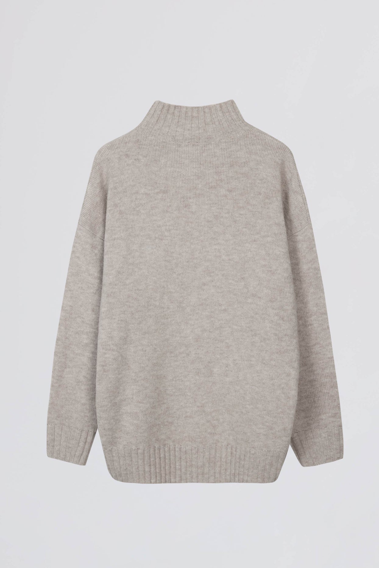 Soft Knit Oversized Jumper in Oatmeal - 4
