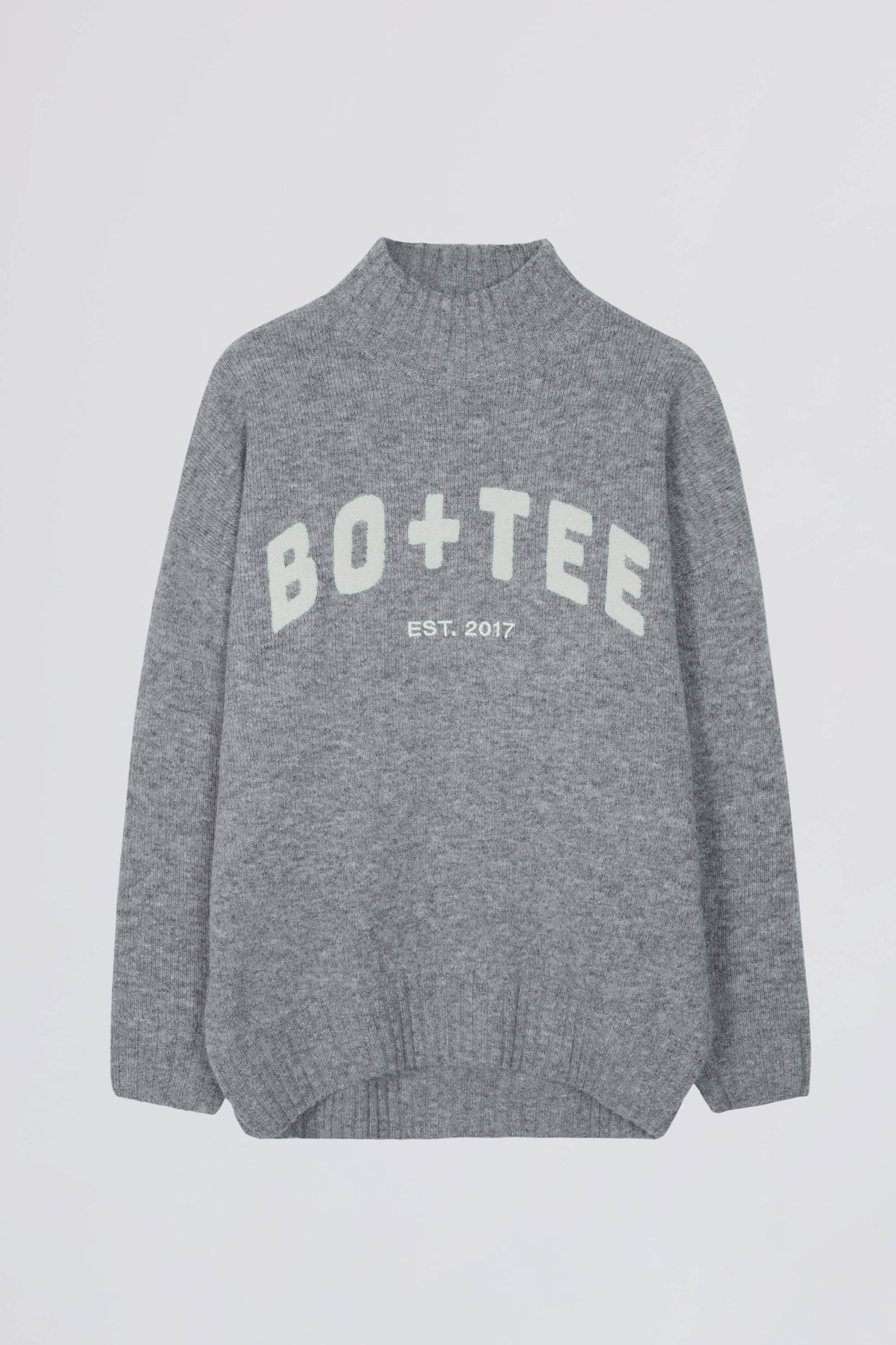 Soft Knit Oversized Jumper in Grey - 3