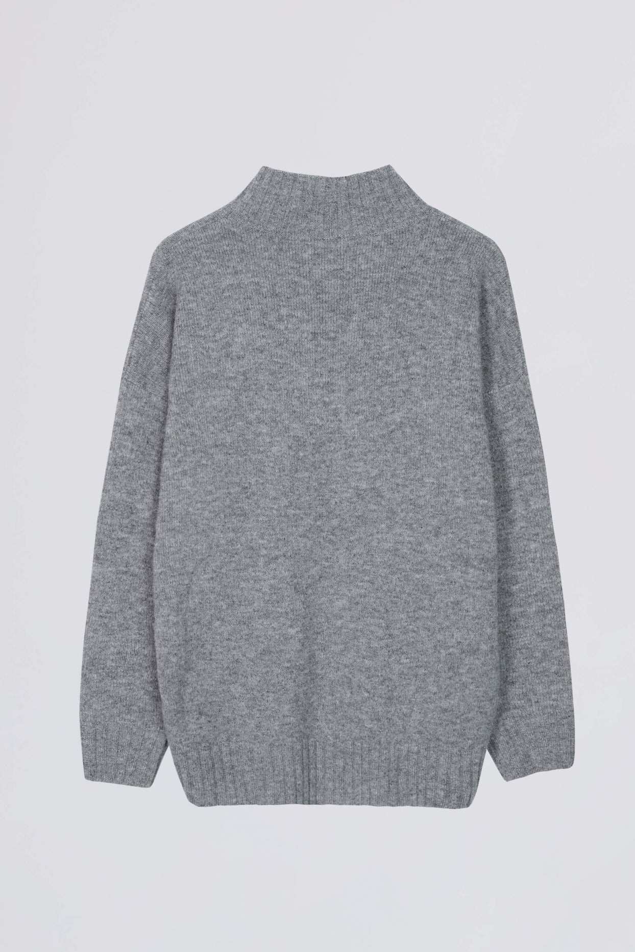 Soft Knit Oversized Jumper in Grey - 4