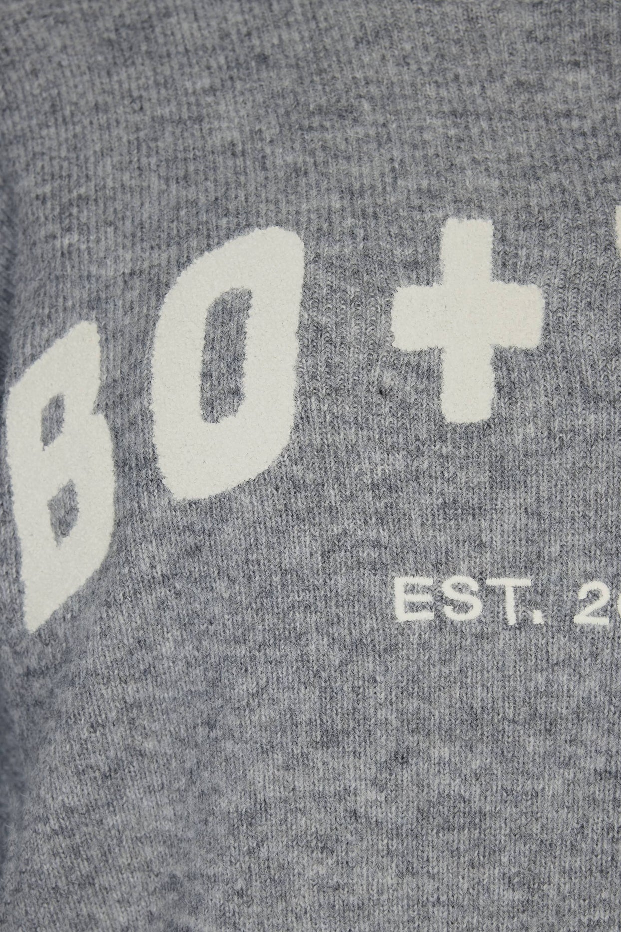 Soft Knit Oversized Jumper in Grey - 5