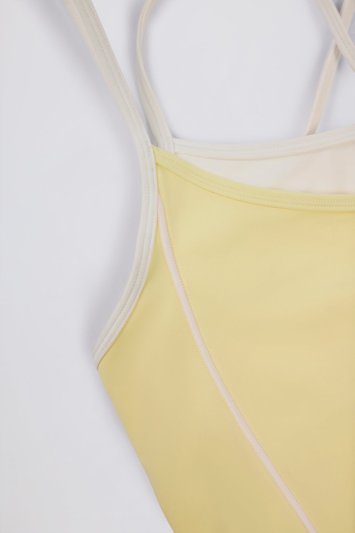 Soft Active Layered Tank Top in Soft Yellow - 6