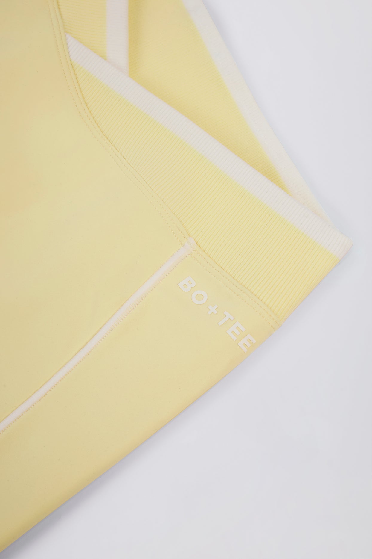 Soft Active Wrapover Contrast Mini Shorts in Soft Yellow - 6