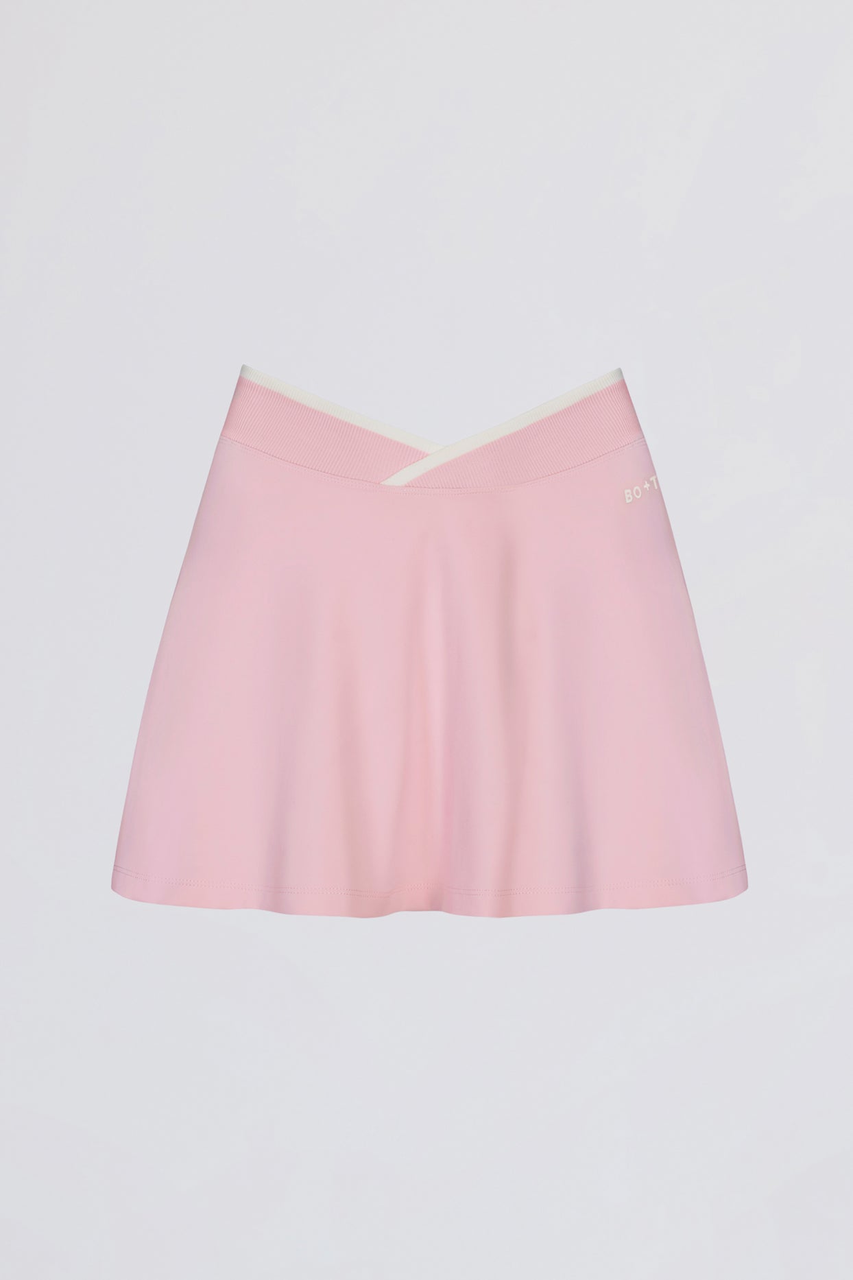 Soft Active Crossover Mini Skort in Powder Pink - 4