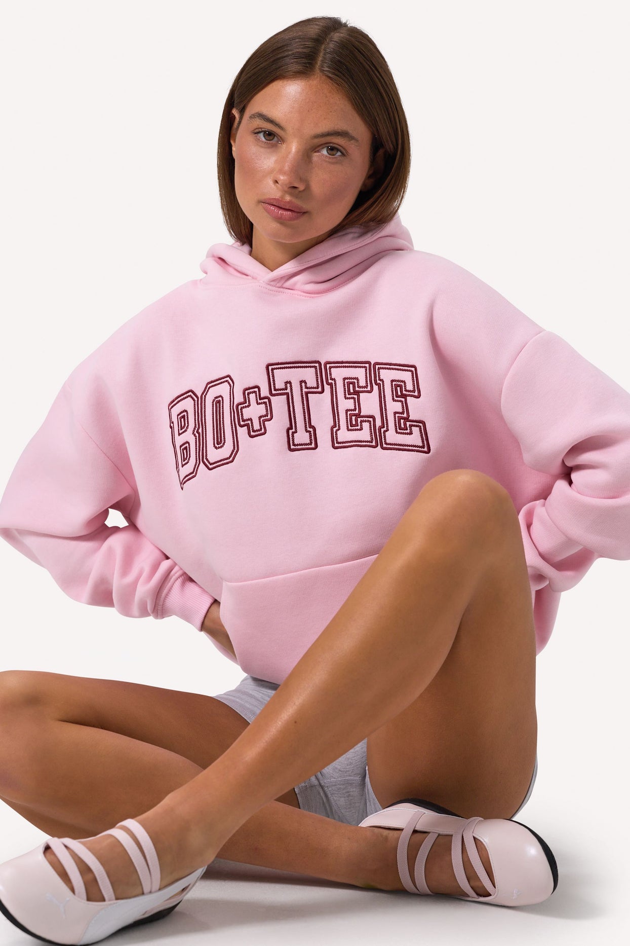 Embroidered Oversized Hoodie in Bloom - 4