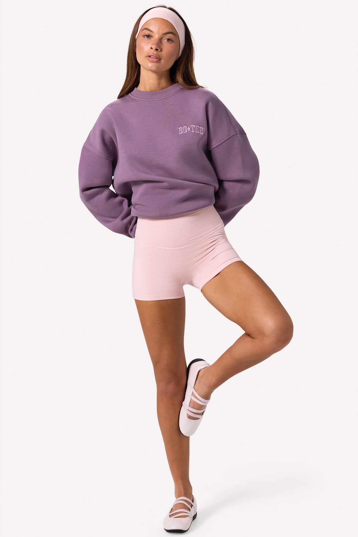 Oversized Crew-Neck Jumper in Dusk - 4