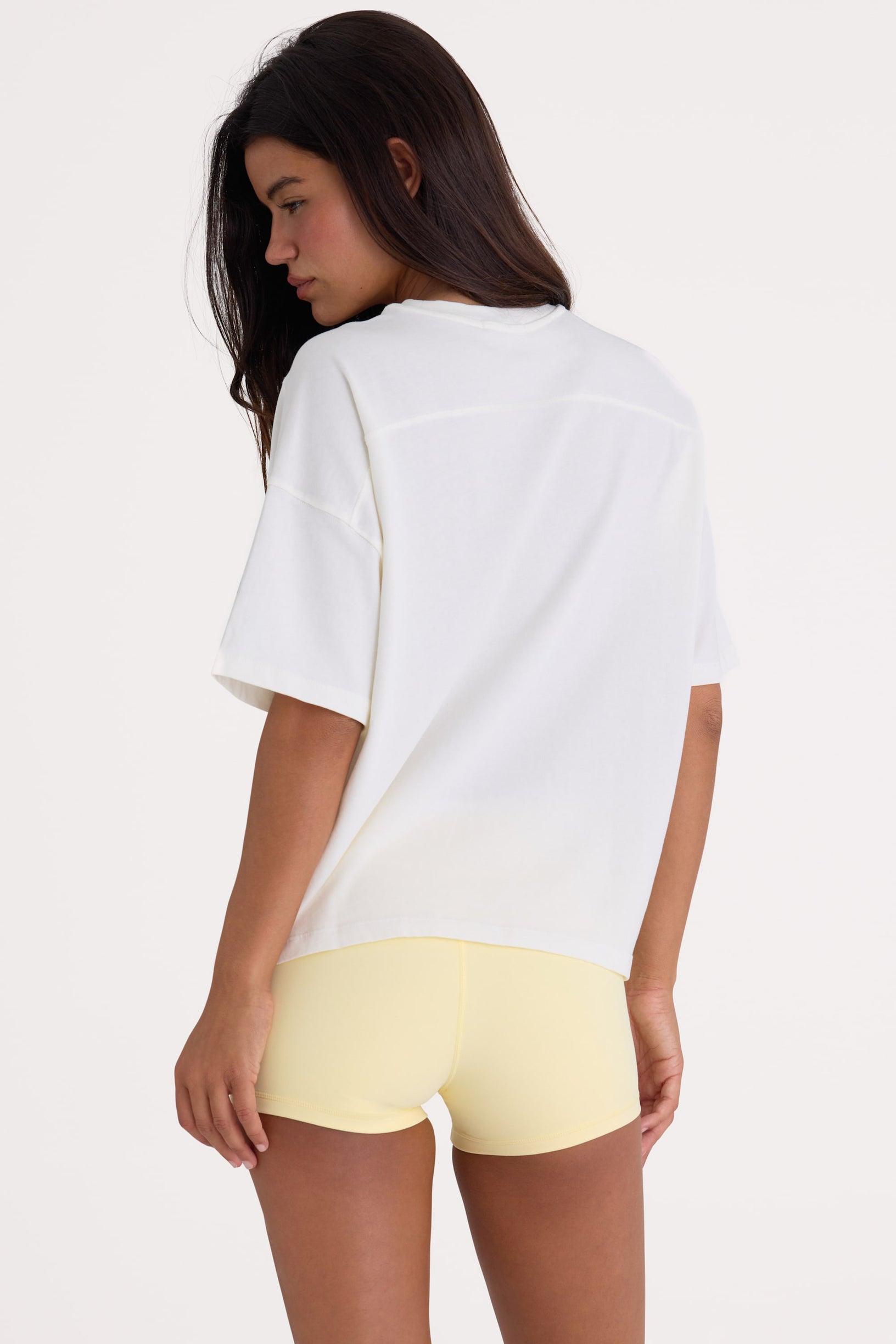 Oversized Cotton-Jersey T-Shirt in White - 2