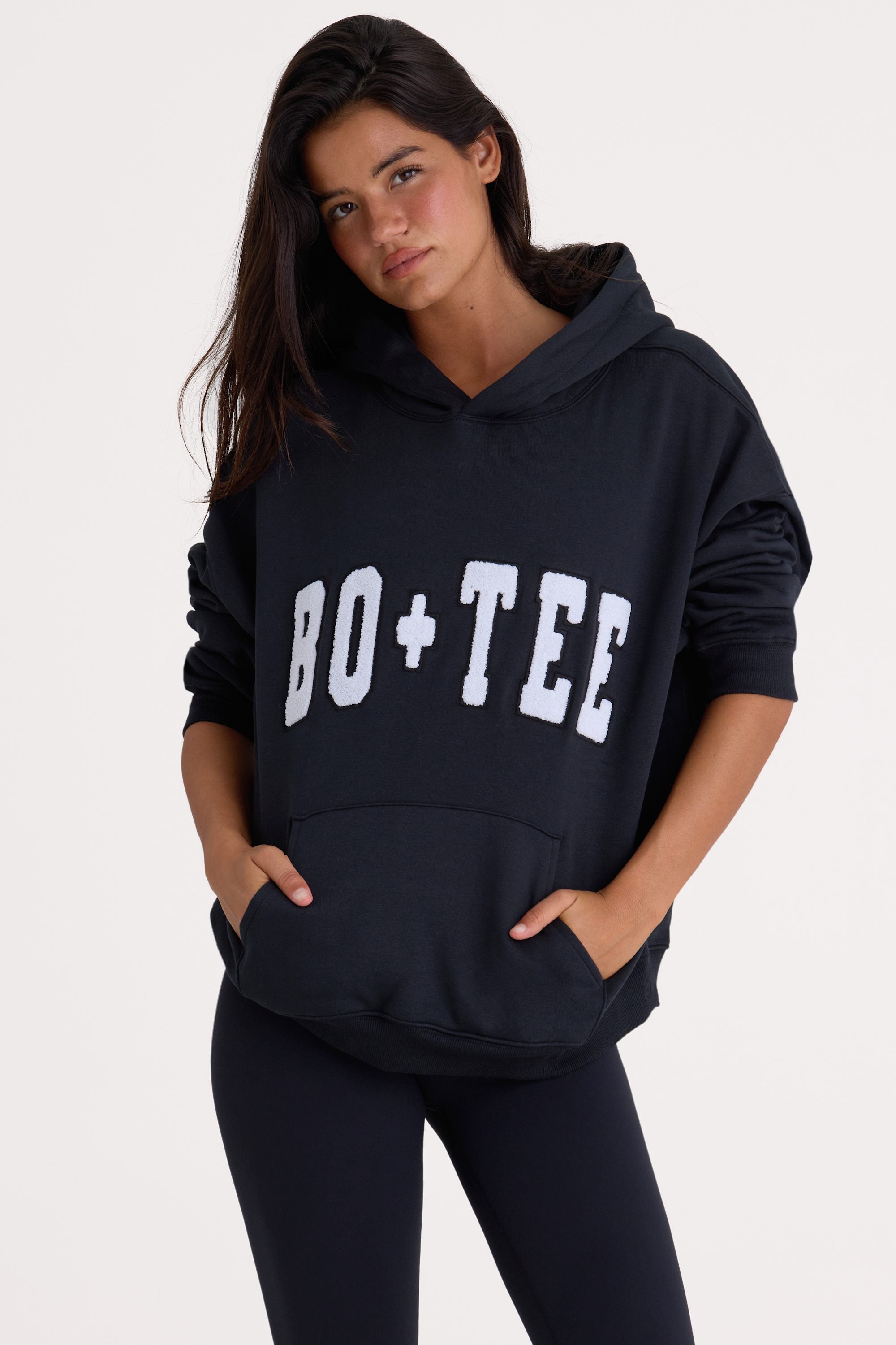 Oversized Hoodie  in Black - 1