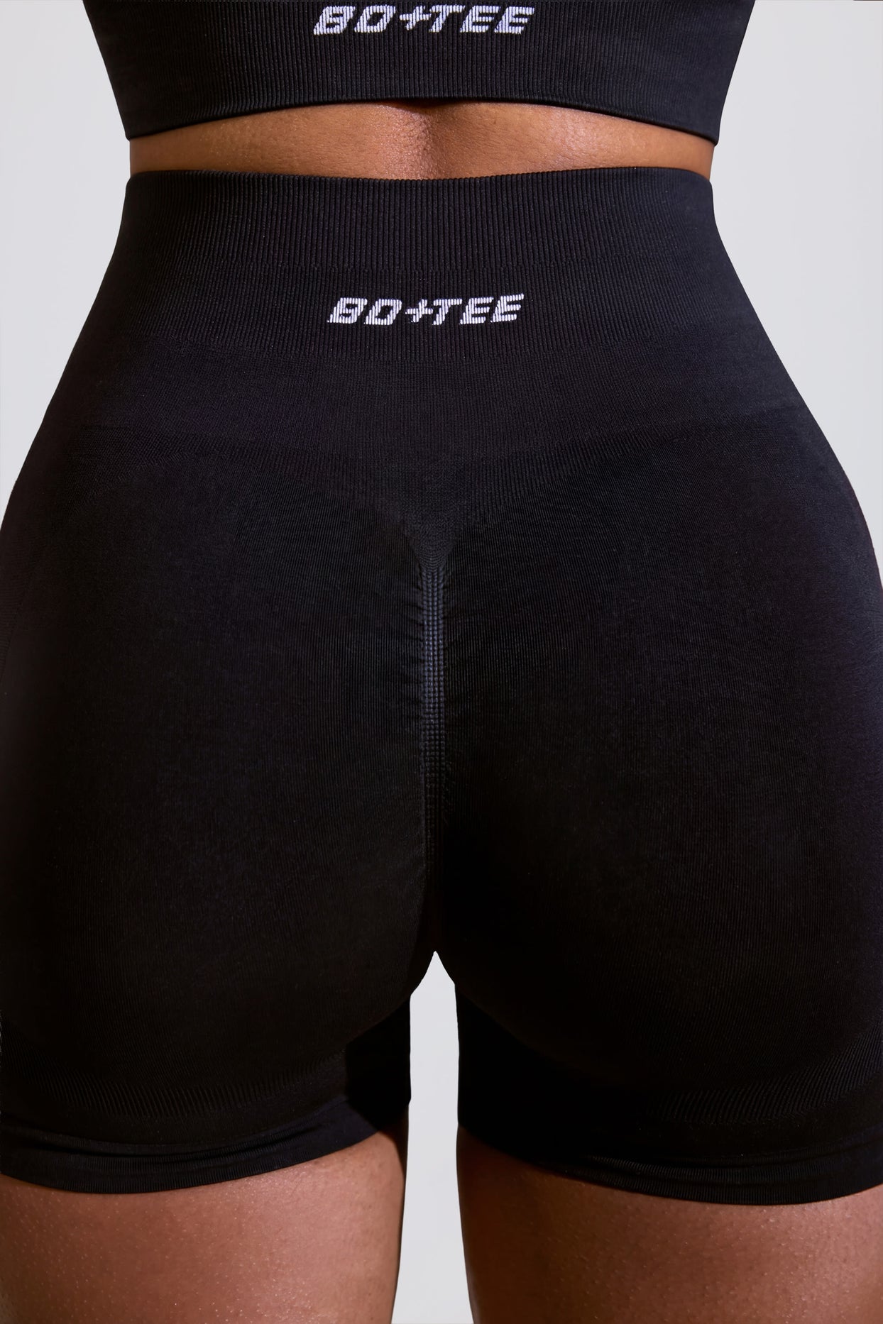 High Waist Define Luxe Mini Shorts in Black - 4