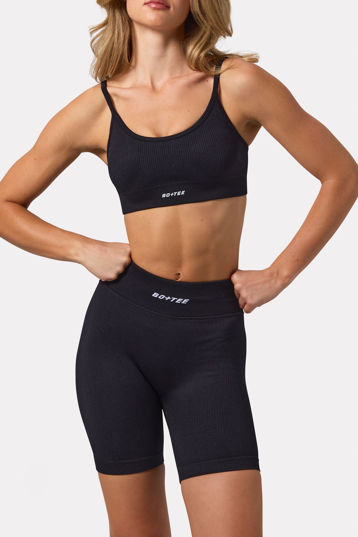 FlexiRib Biker Shorts in Black - 4