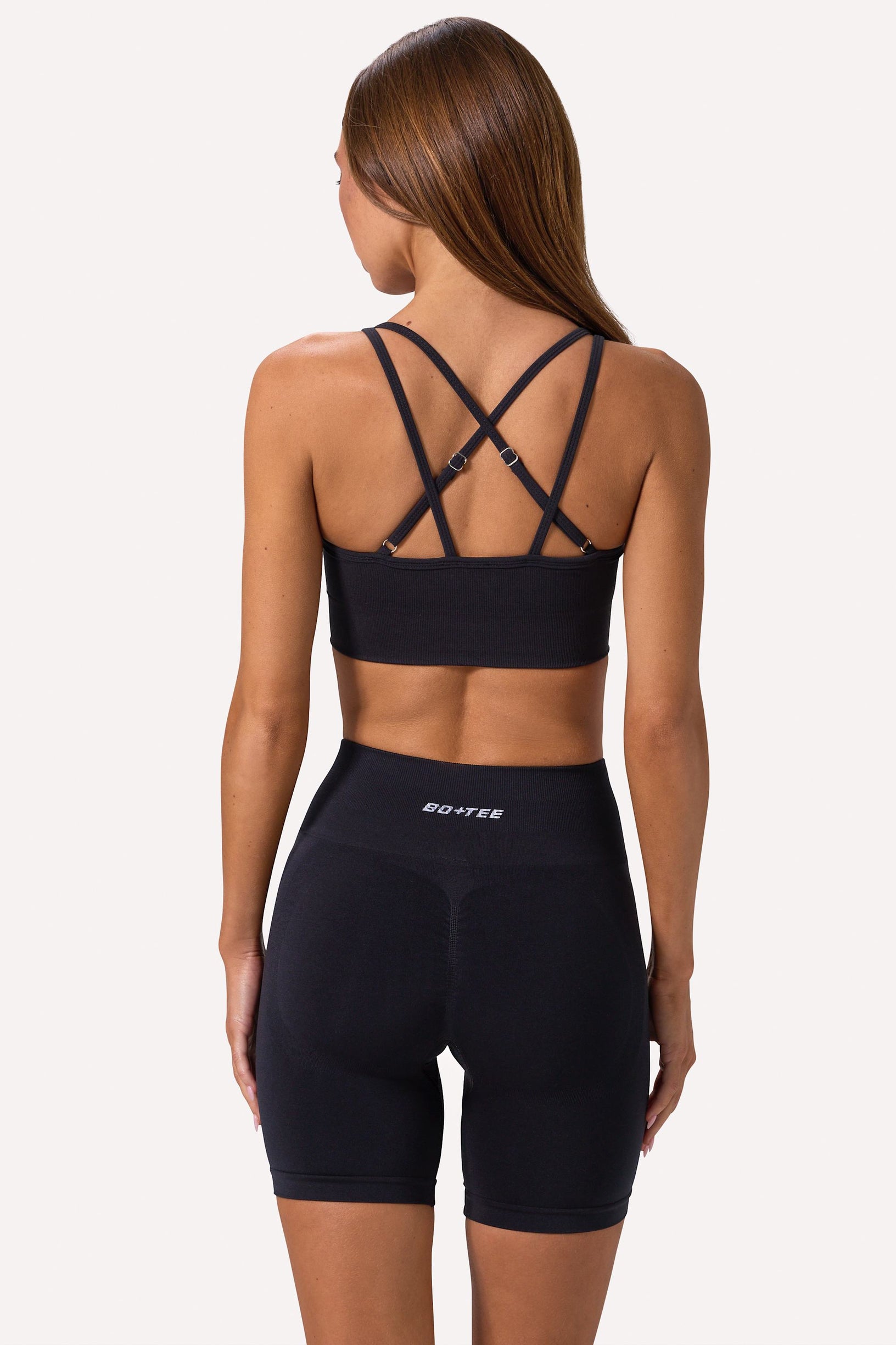 Define Luxe High-Waist Biker Shorts in Black - 2