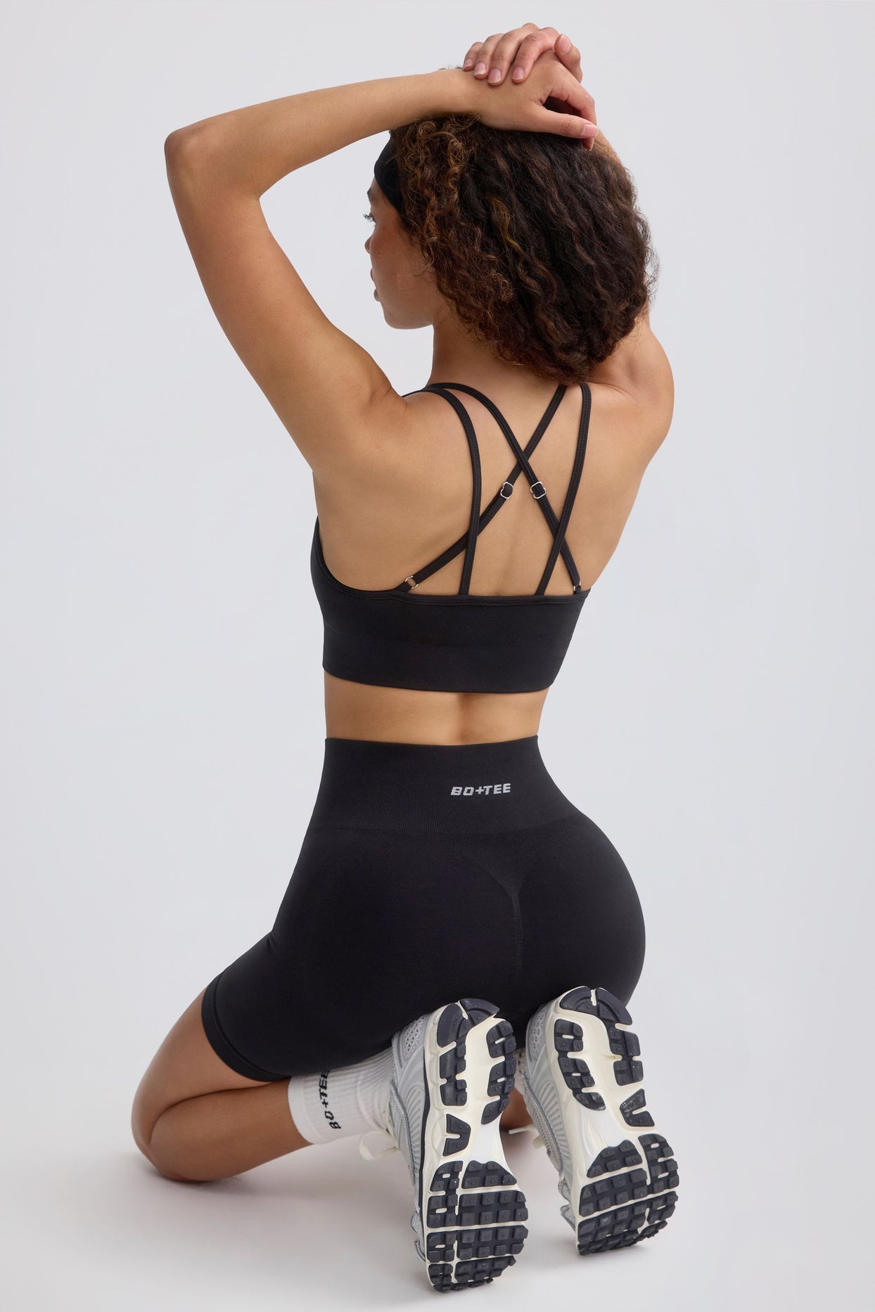 Strappy Define Luxe Sports Bra in Black - 1