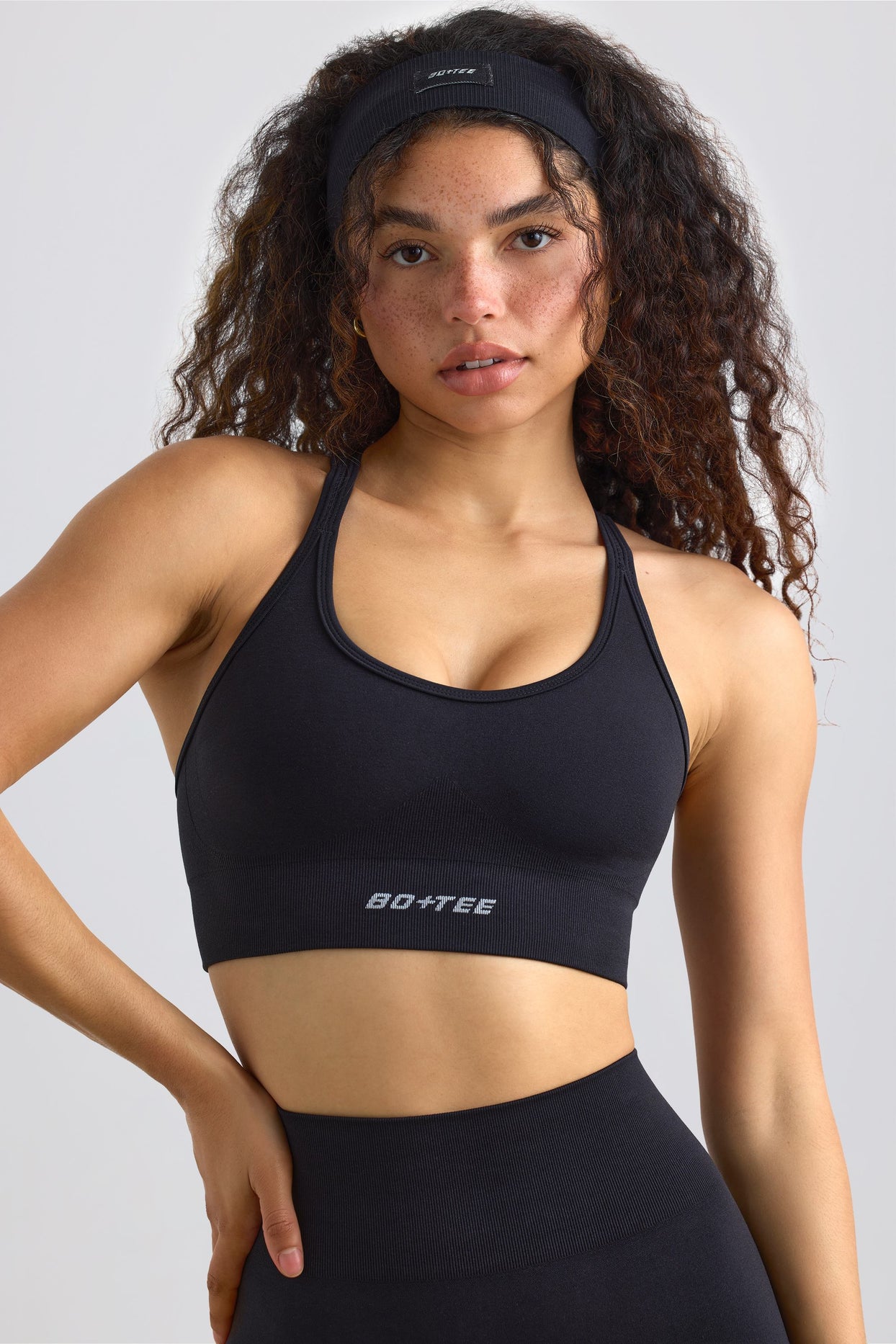 Strappy Define Luxe Sports Bra in Black - 5