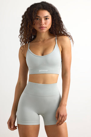 Super Sculpt Seamless Mini Shorts in Grey