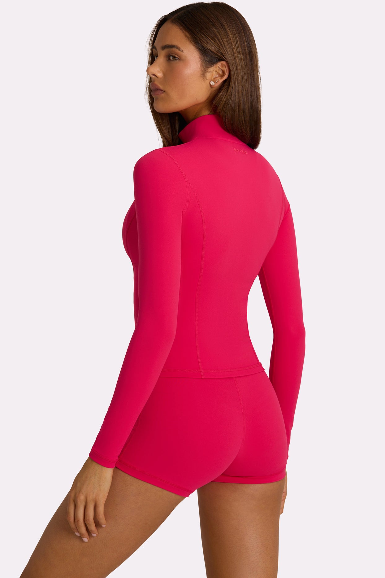 Soft Active Zip-Up Jacket in Hot Pink - 2