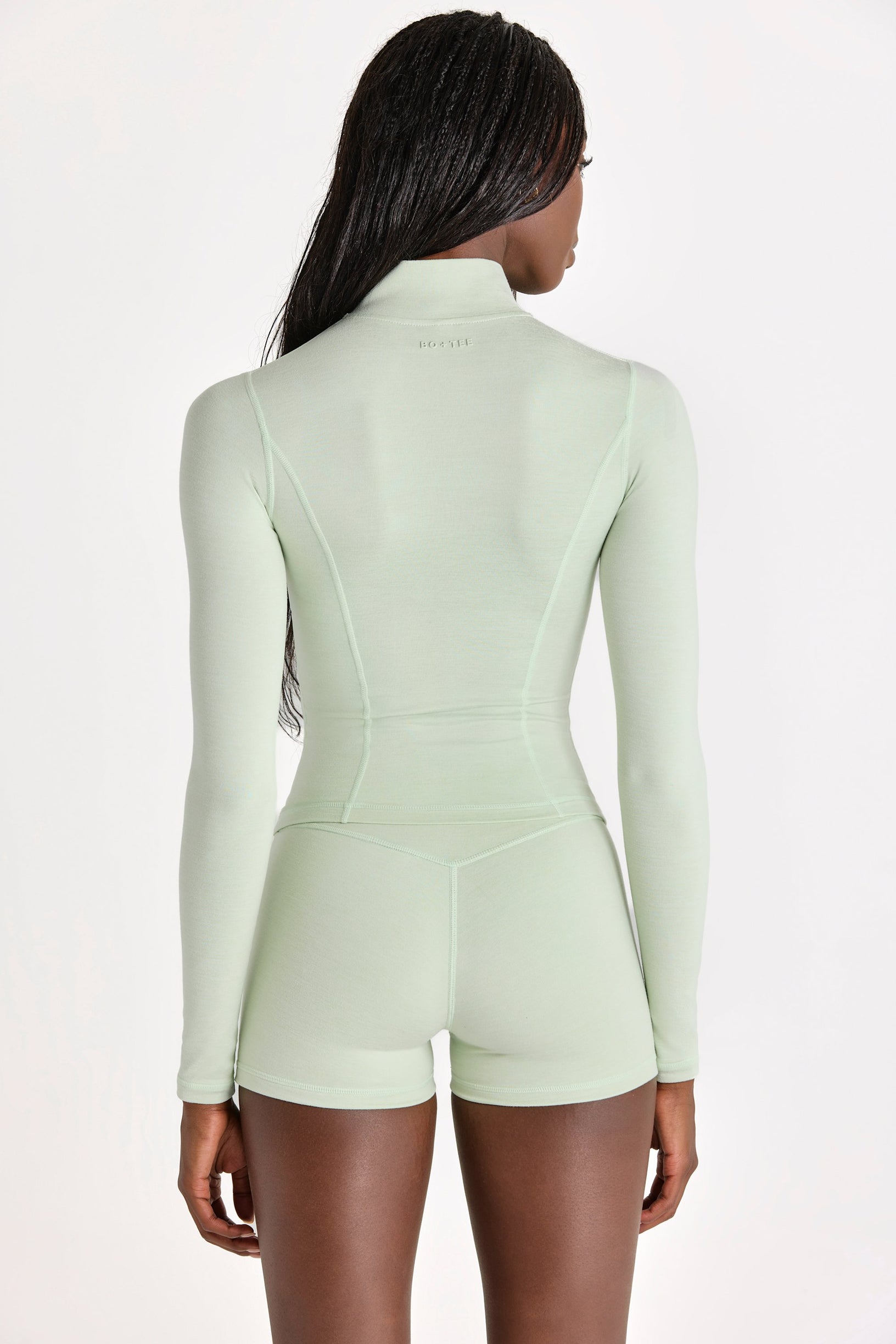 Soft Active Zip-Up Jacket in Pistachio - 2