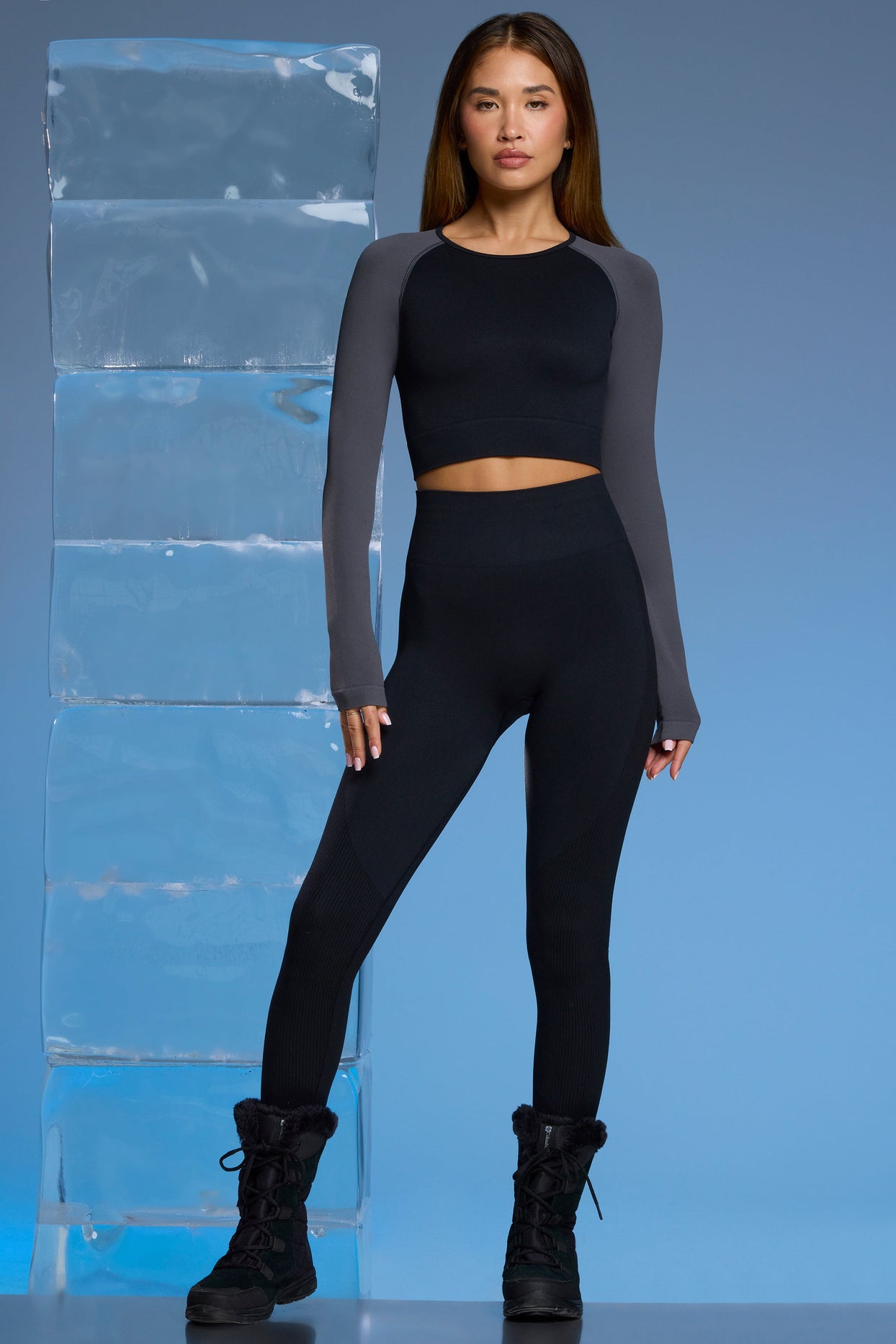 Petite Super Sculpt Base Layer Leggings in Black