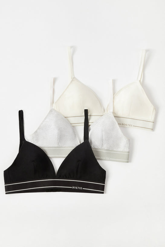 Triangle Bralette Bundle in Multi