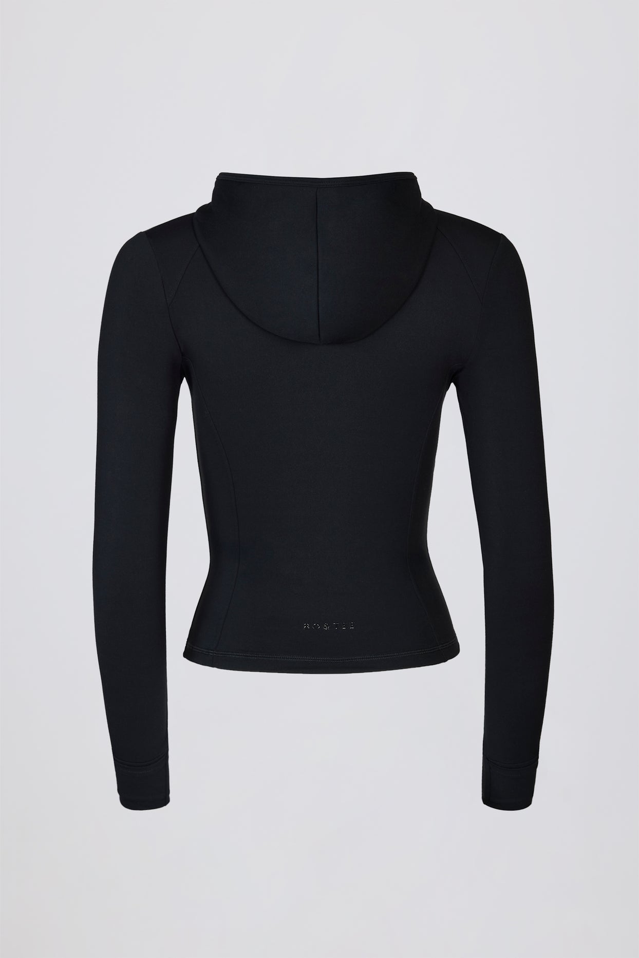 Soft Active Hooded Mid-Layer Jacket in Black - 4