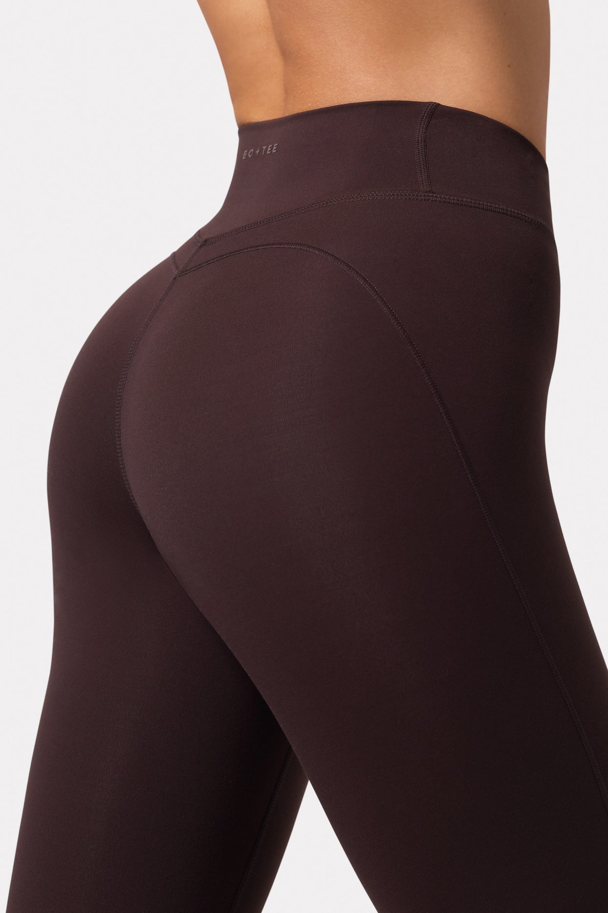 Soft Active Ruched Leggings in Espresso - 4