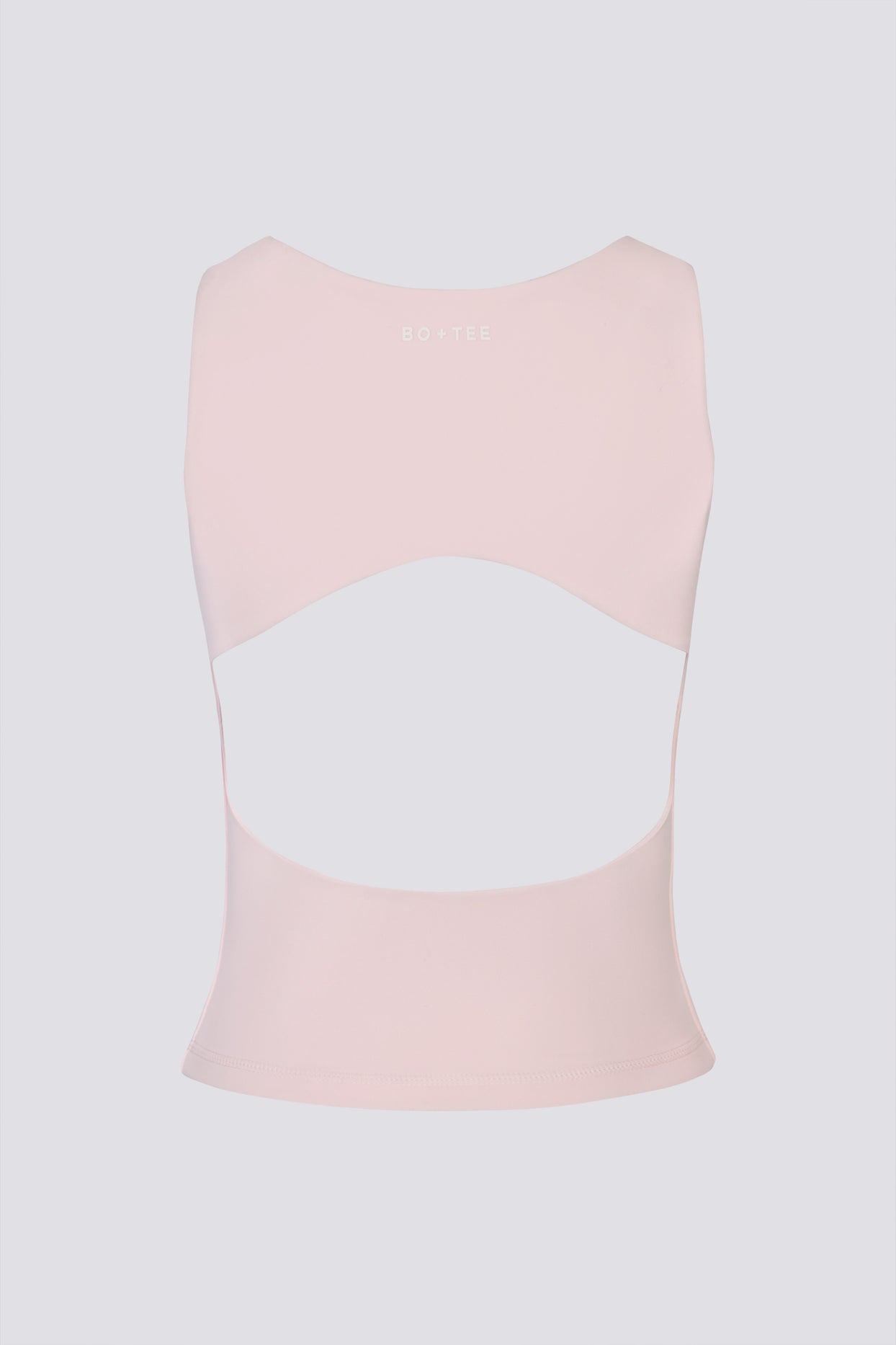 Soft Active Boat-Neck Open-Back Tank Top in Ballet Pink - 4