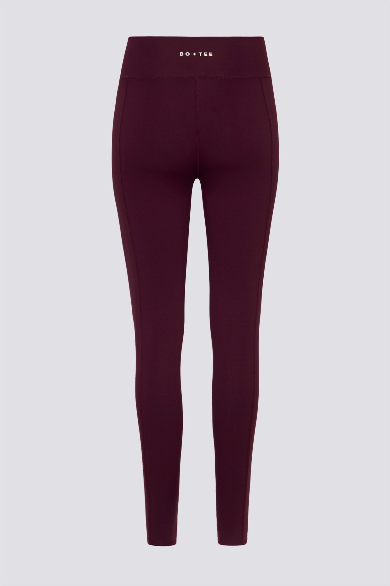 Soft Active V-Waist Leggings in Burgundy - 4