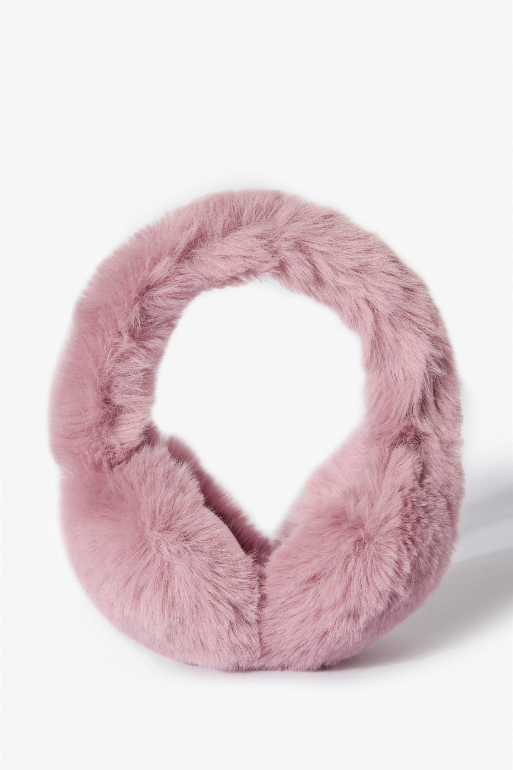 Faux-Fur Earmuffs in Powder Pink - 1