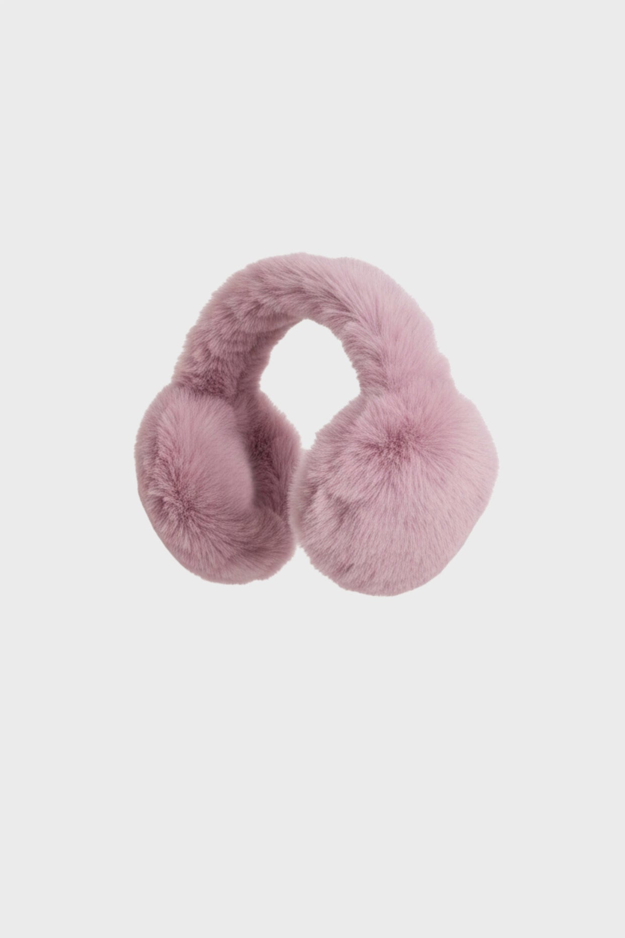 Faux-Fur Earmuffs in Powder Pink - 4