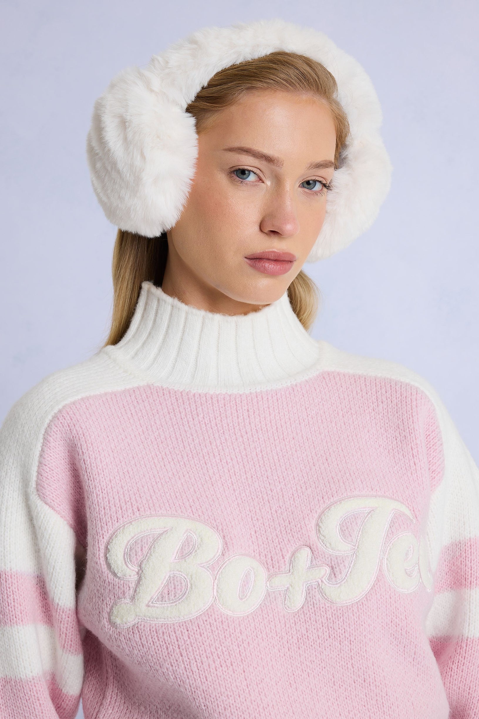 Faux-Fur Earmuffs in Ice - 2