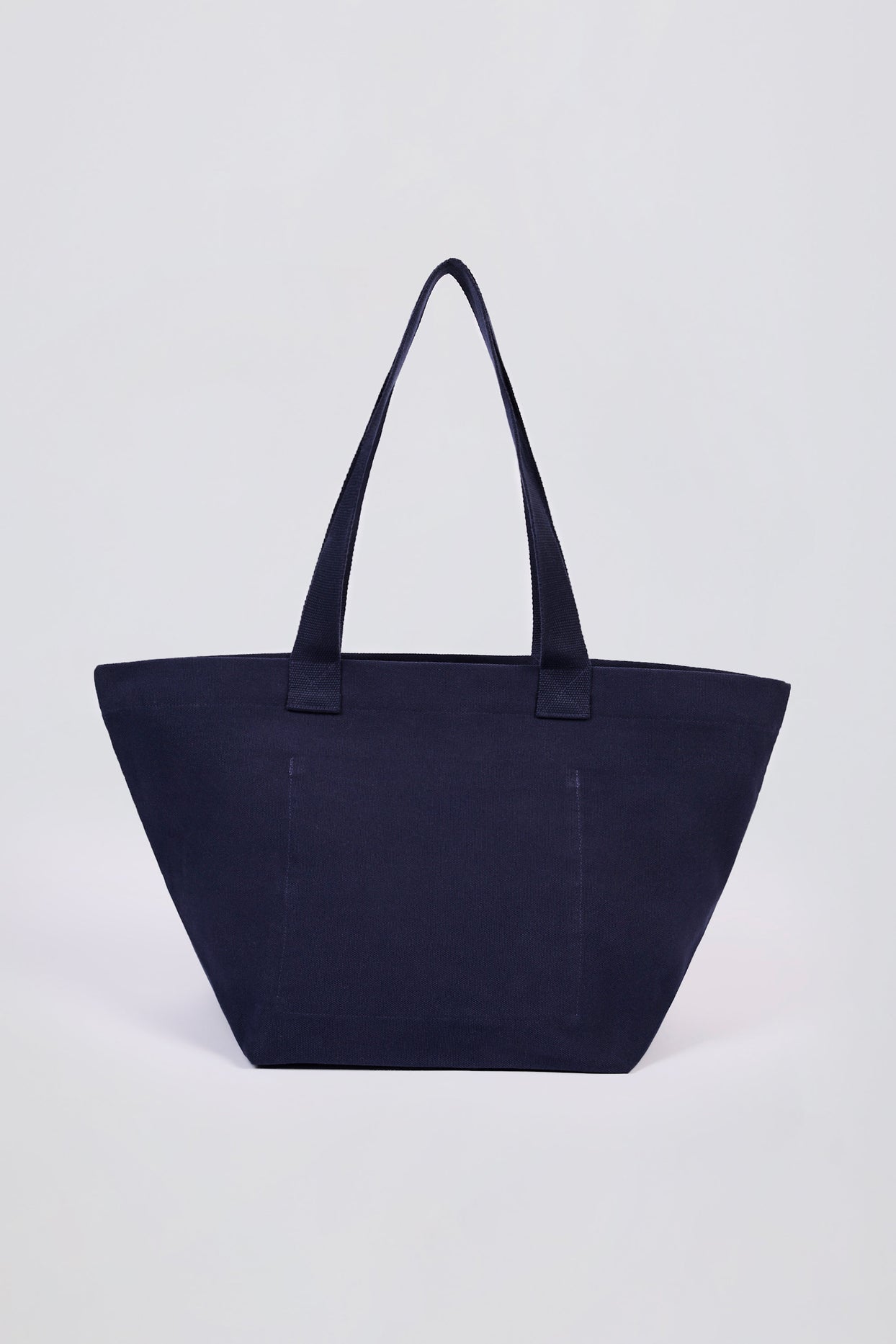 Oversized Tote Bag in Classic Navy - 2