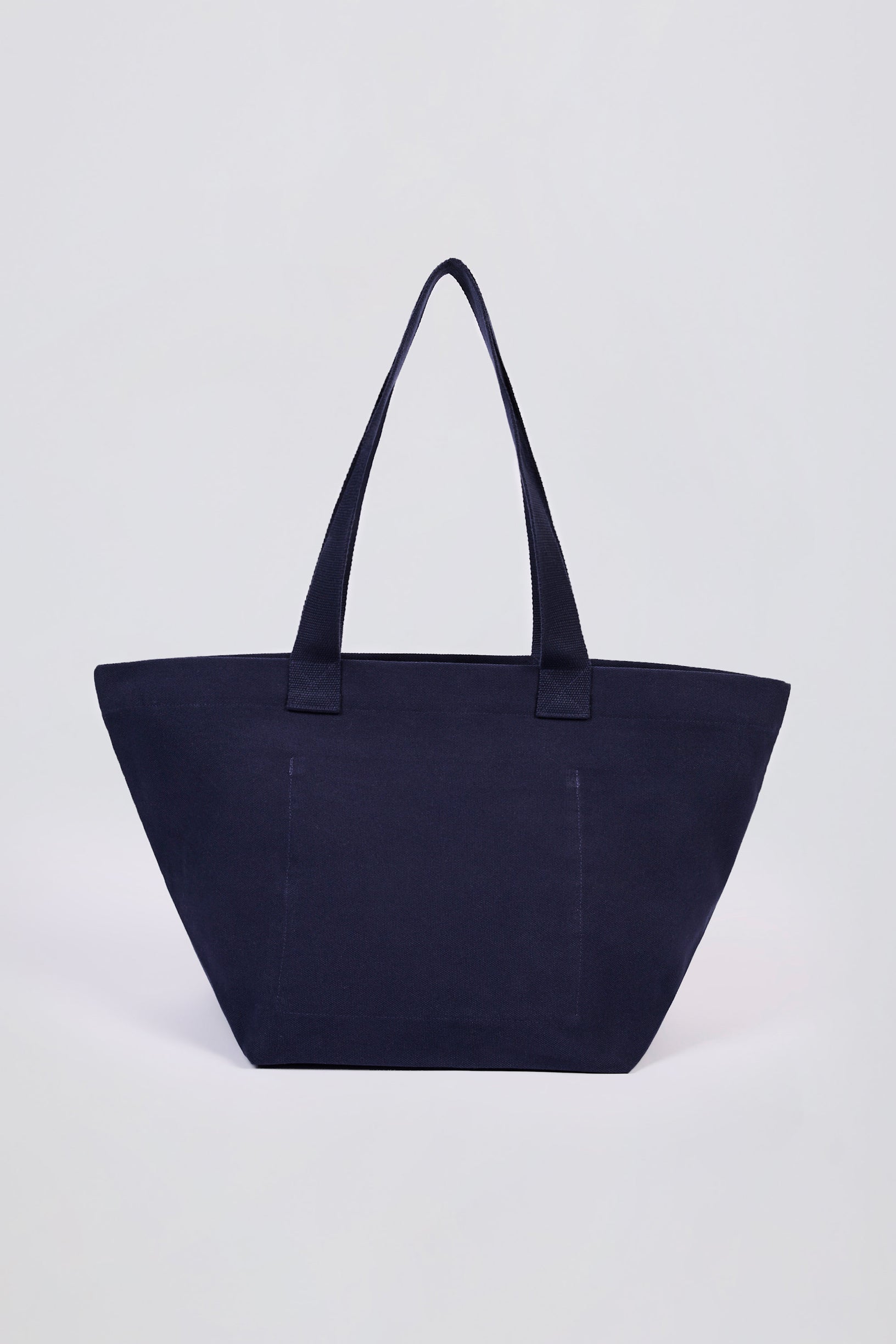 Oversized Tote Bag in Classic Navy - 2