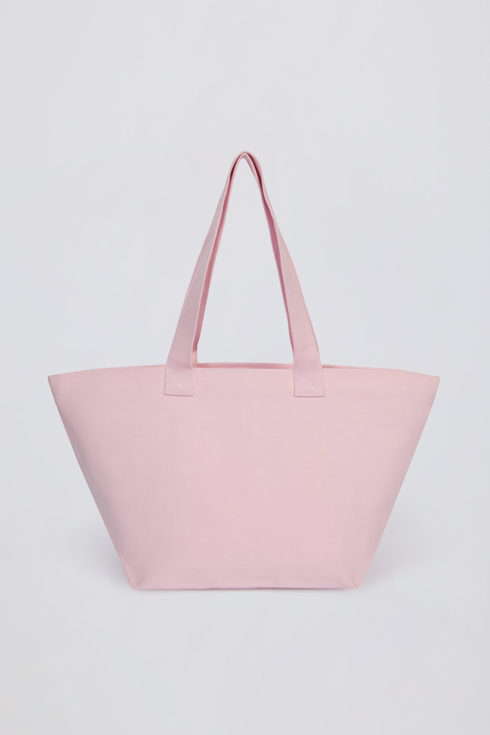 Oversized Tote Bag in Powder Pink - 2