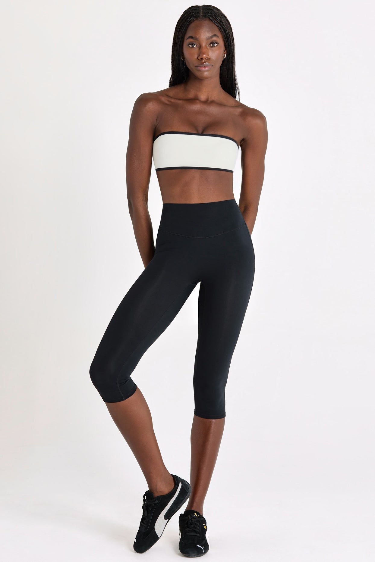 Soft Active Capri Leggings in Black - 5