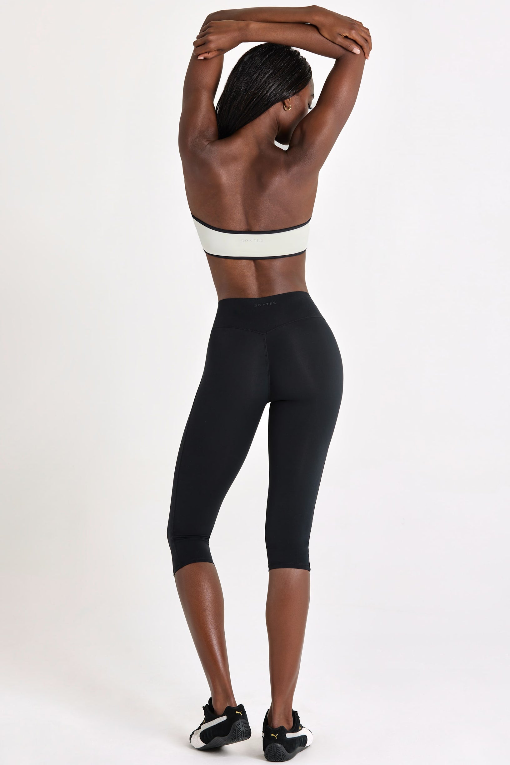 Soft Active Capri Leggings in Black - 2