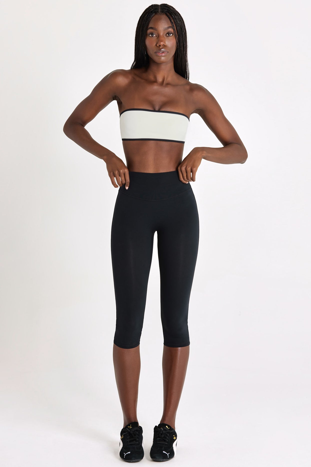 Soft Active Capri Leggings in Black - 4
