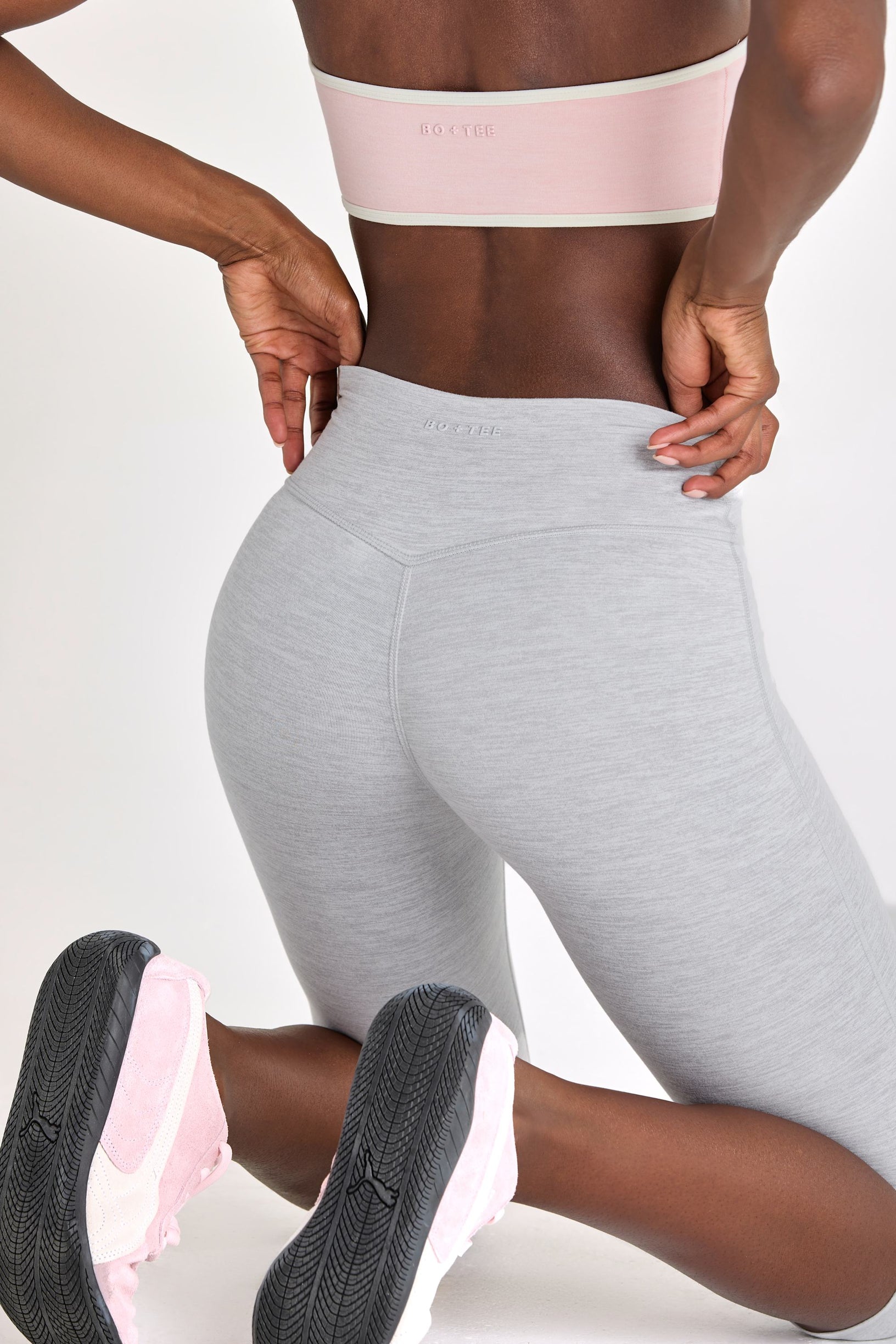 Soft Active Capri Leggings in Grey Marl - 2