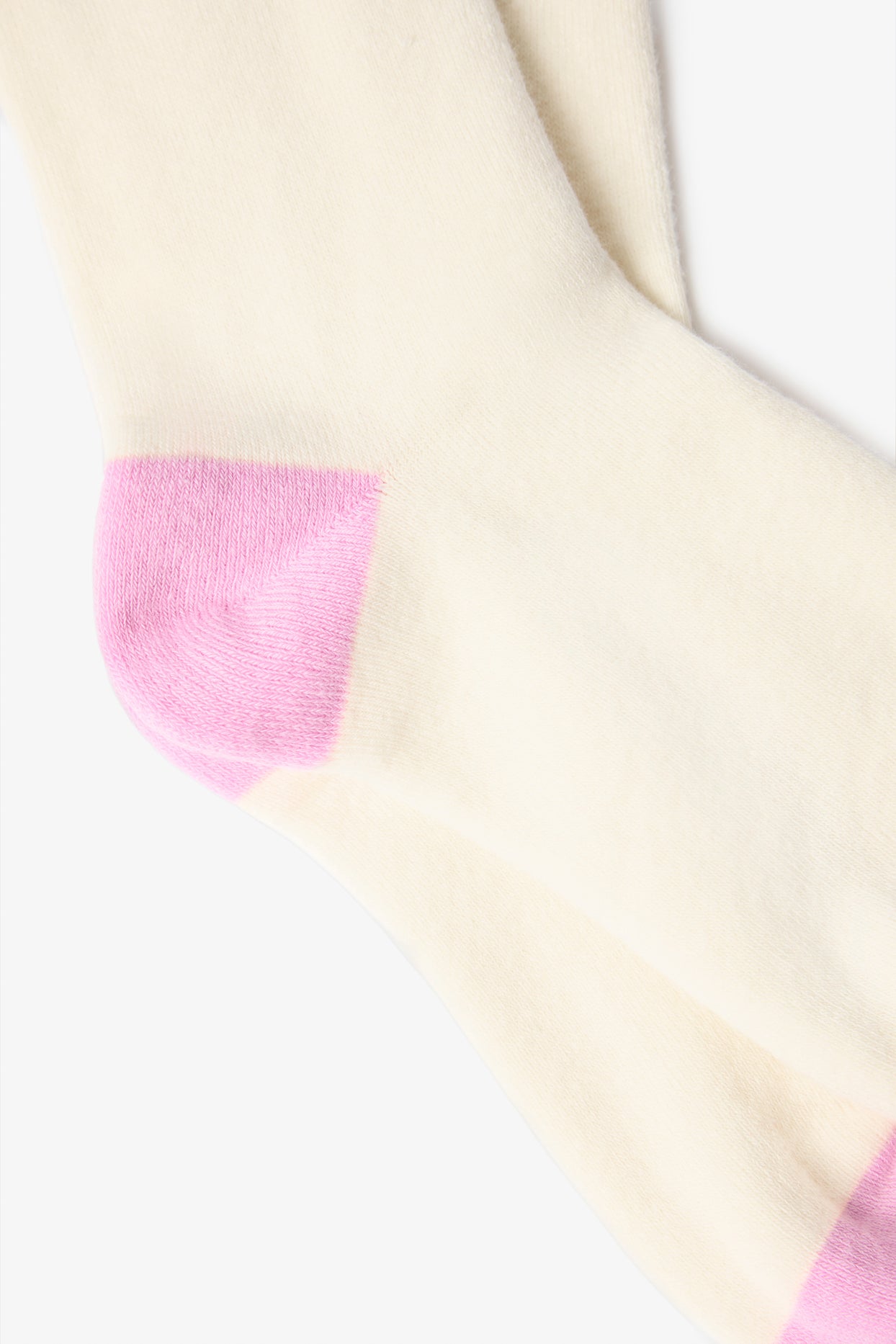 Cotton Knee-High Ski Socks in Powder Pink - 4