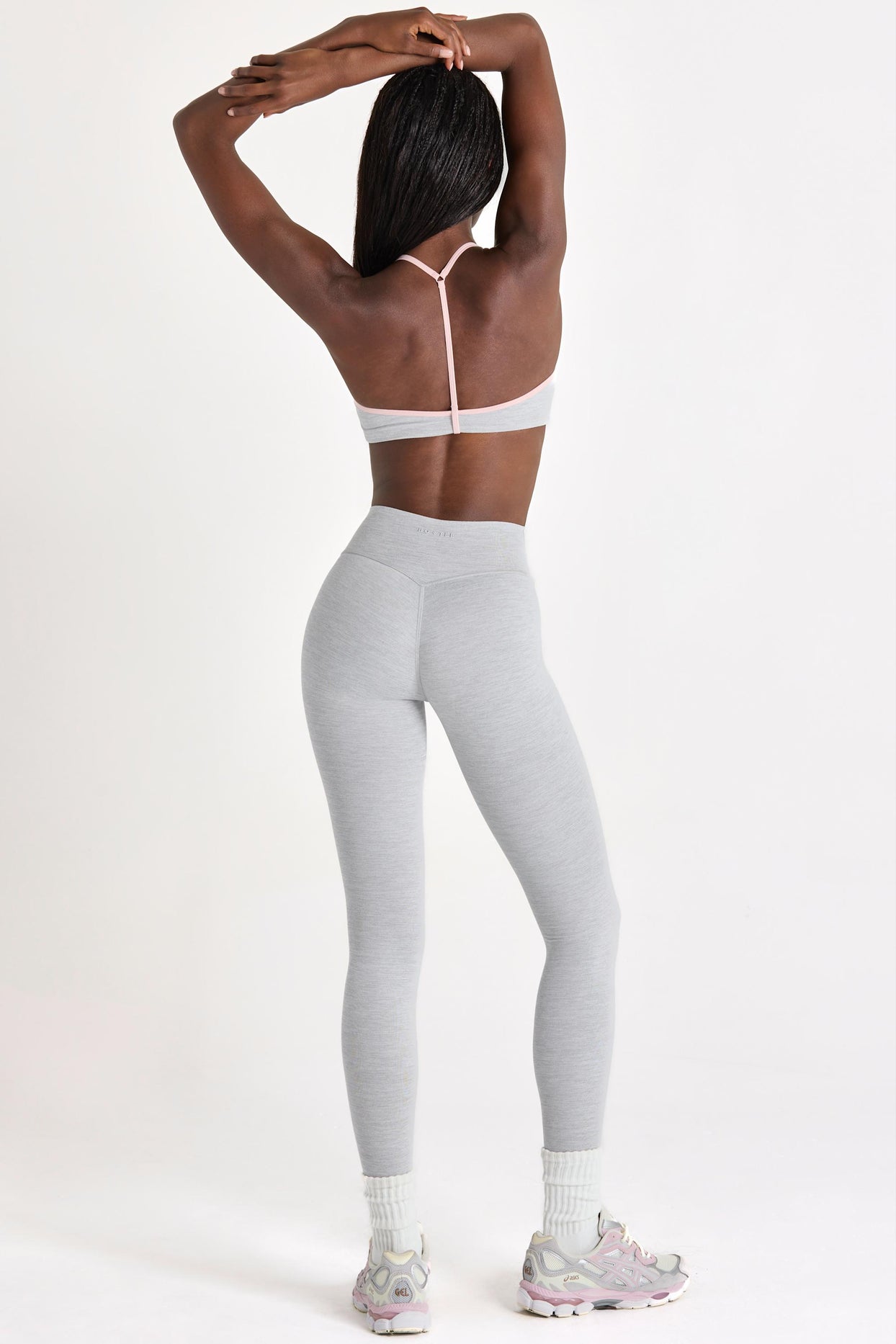 Soft Active Leggings in Grey Marl - 2