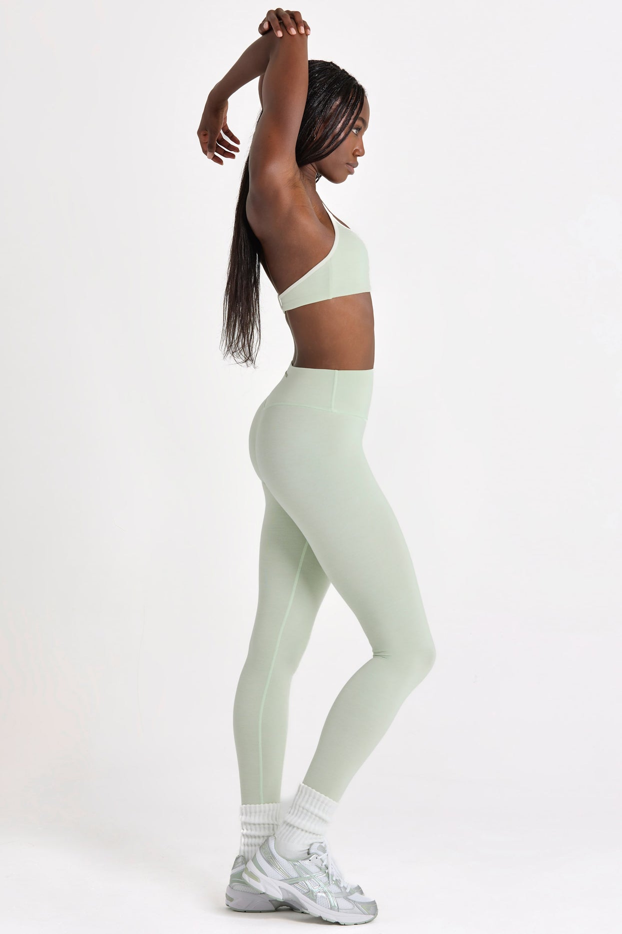 Soft Active Leggings in Pistachio - 4