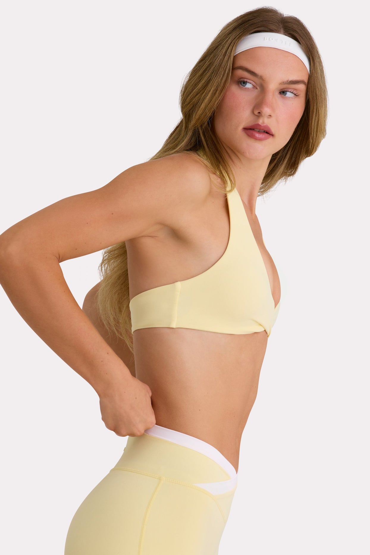 Soft Active Sports Bra in Lemon - 3