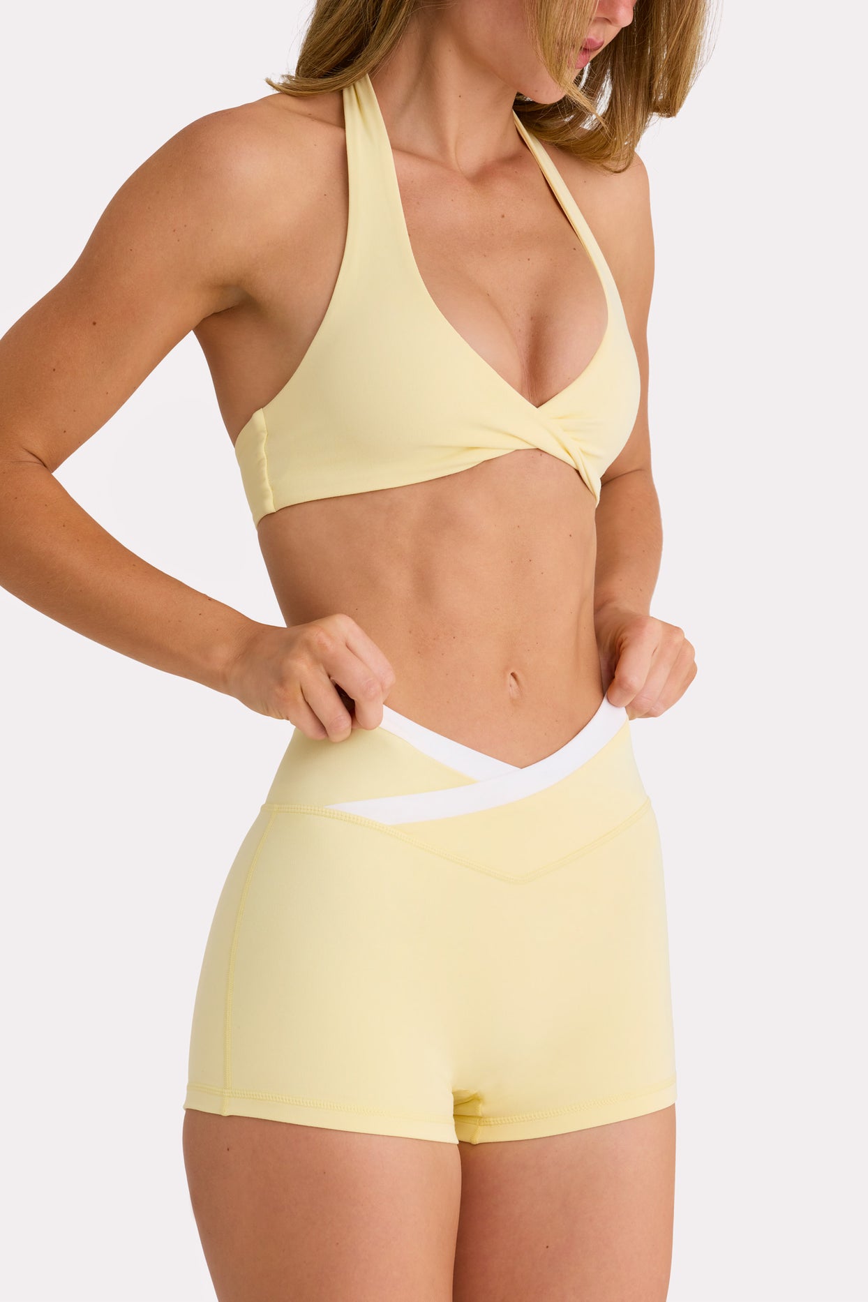 Soft Active Sports Bra in Lemon - 4