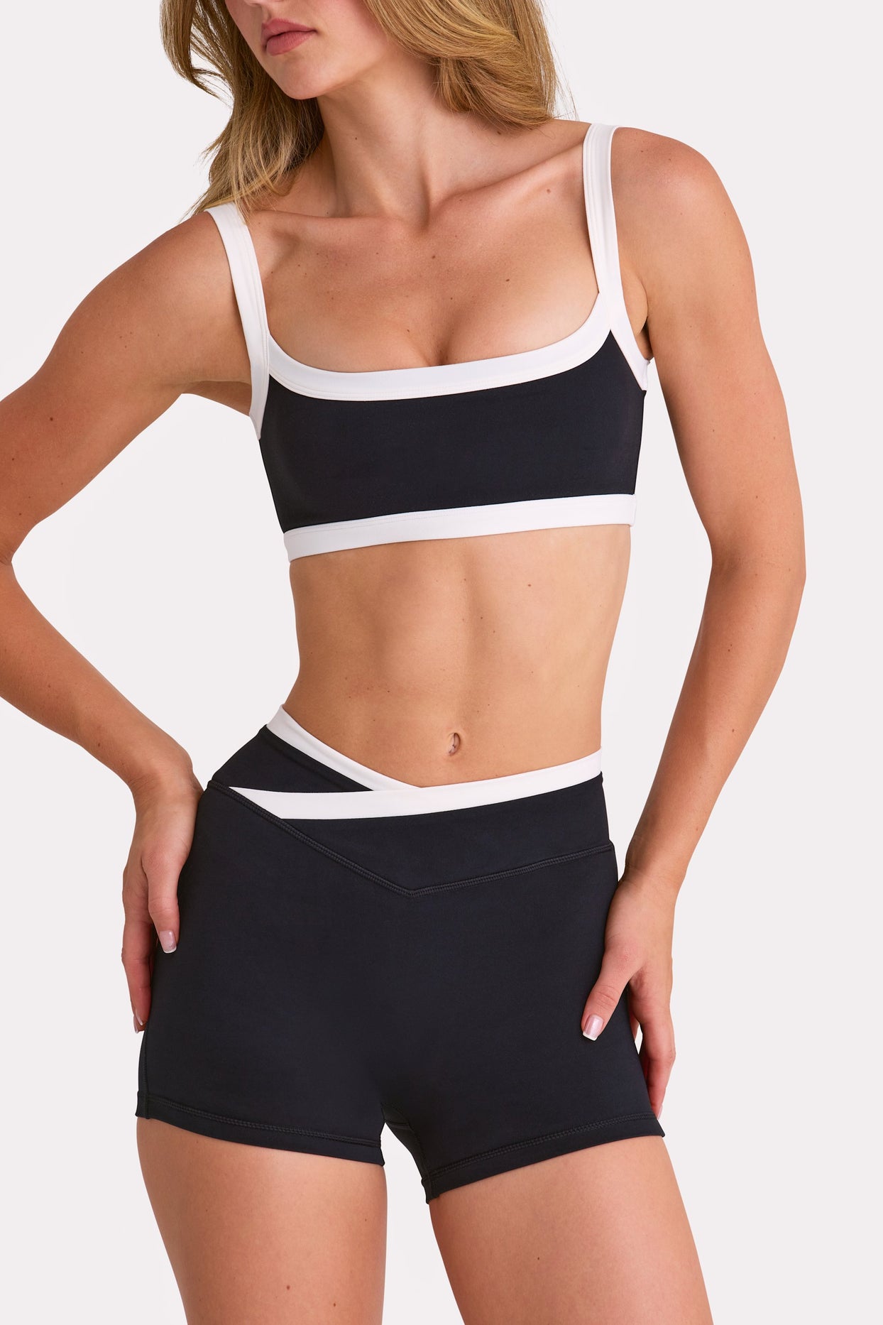 Soft Active Sports Bra in Black - 4