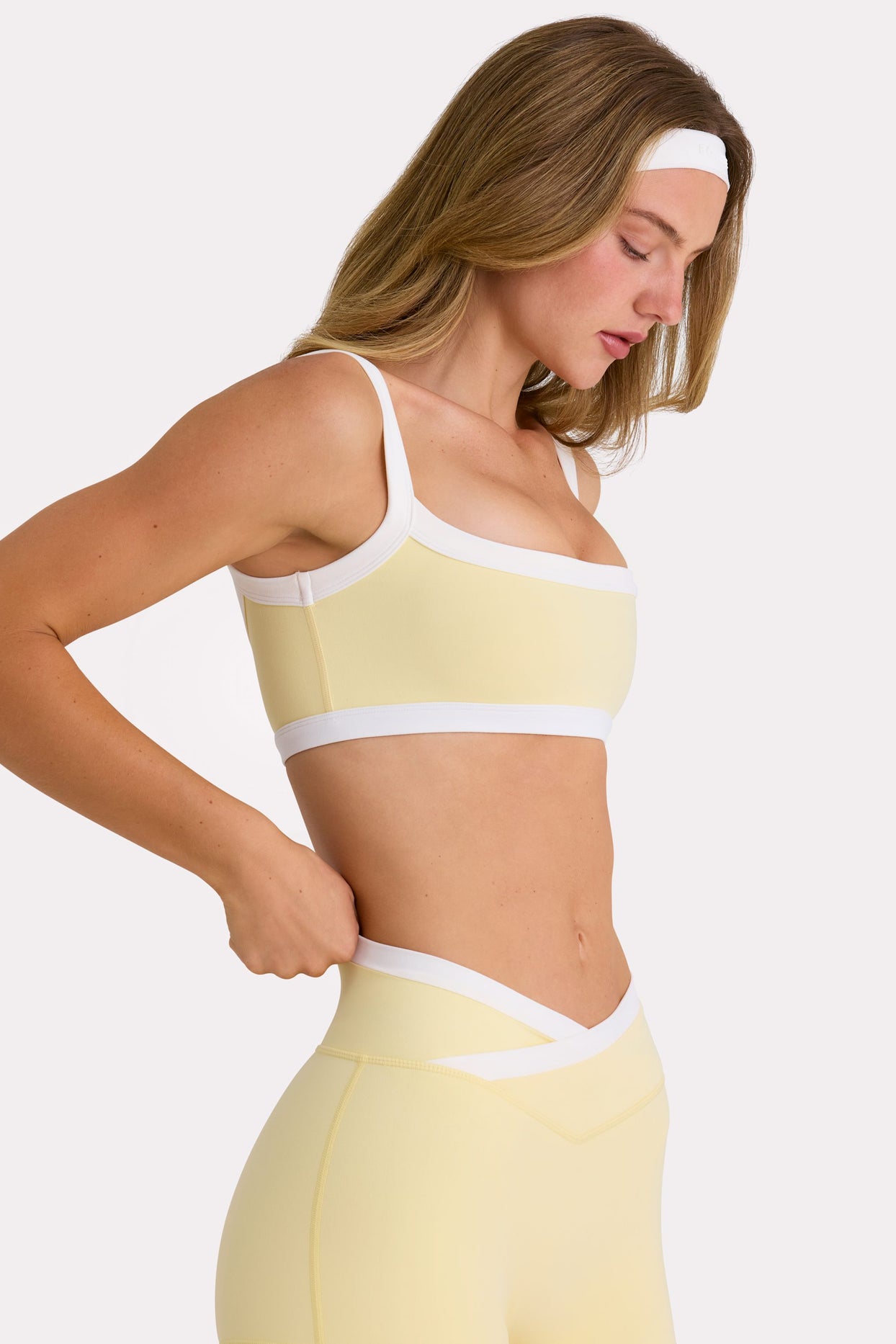 Soft Active Sports Bra in Lemon - 3