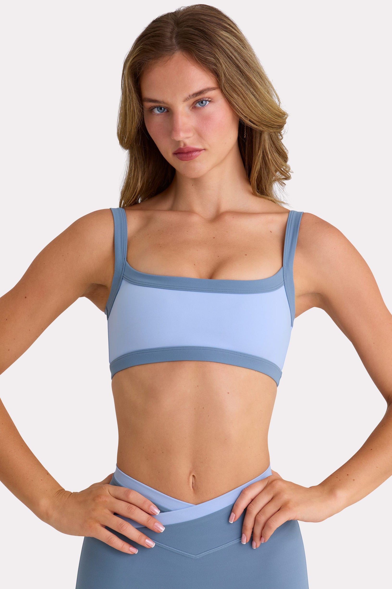 Soft Active Sports Bra in Sky - 1