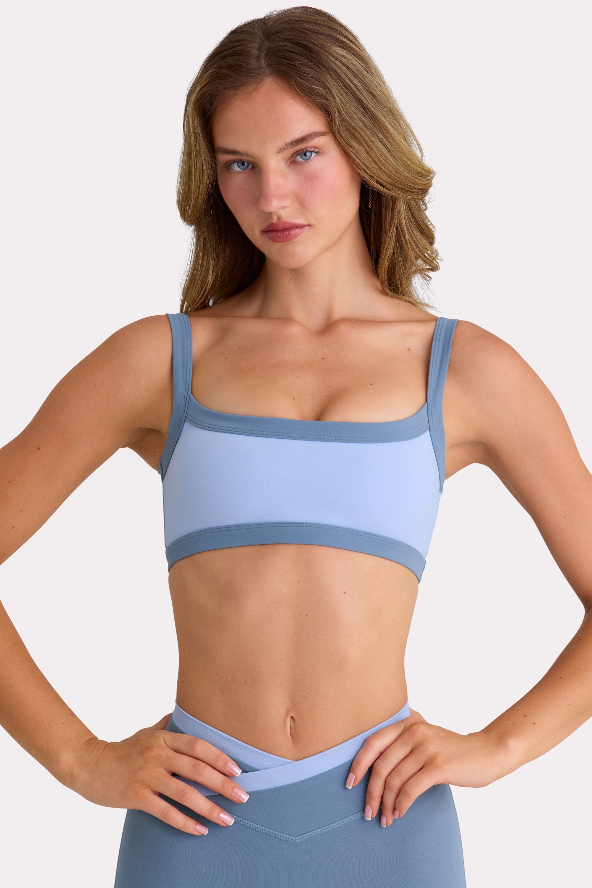 Soft Active Sports Bra in Sky - 1