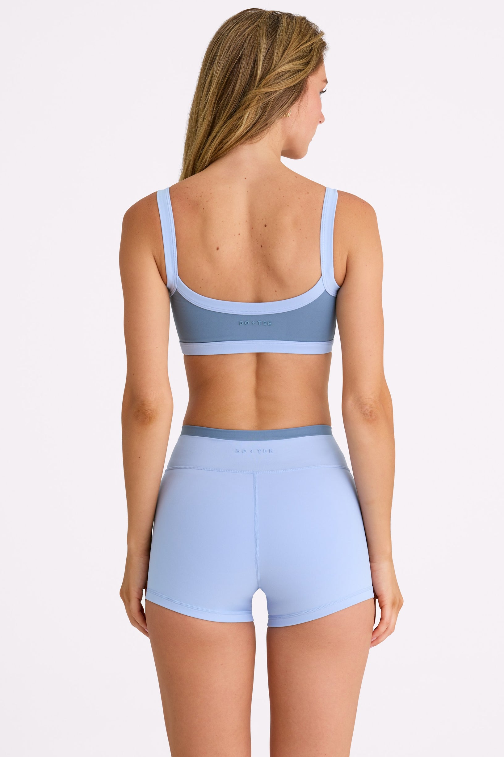 Soft Active Shorts  in Sky - 2