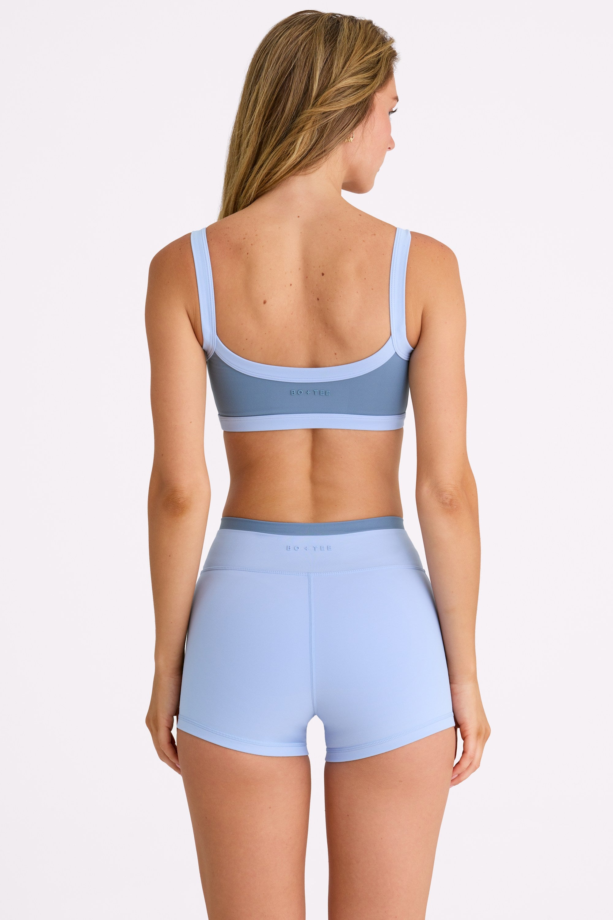 Soft Active Shorts  in Sky - 2