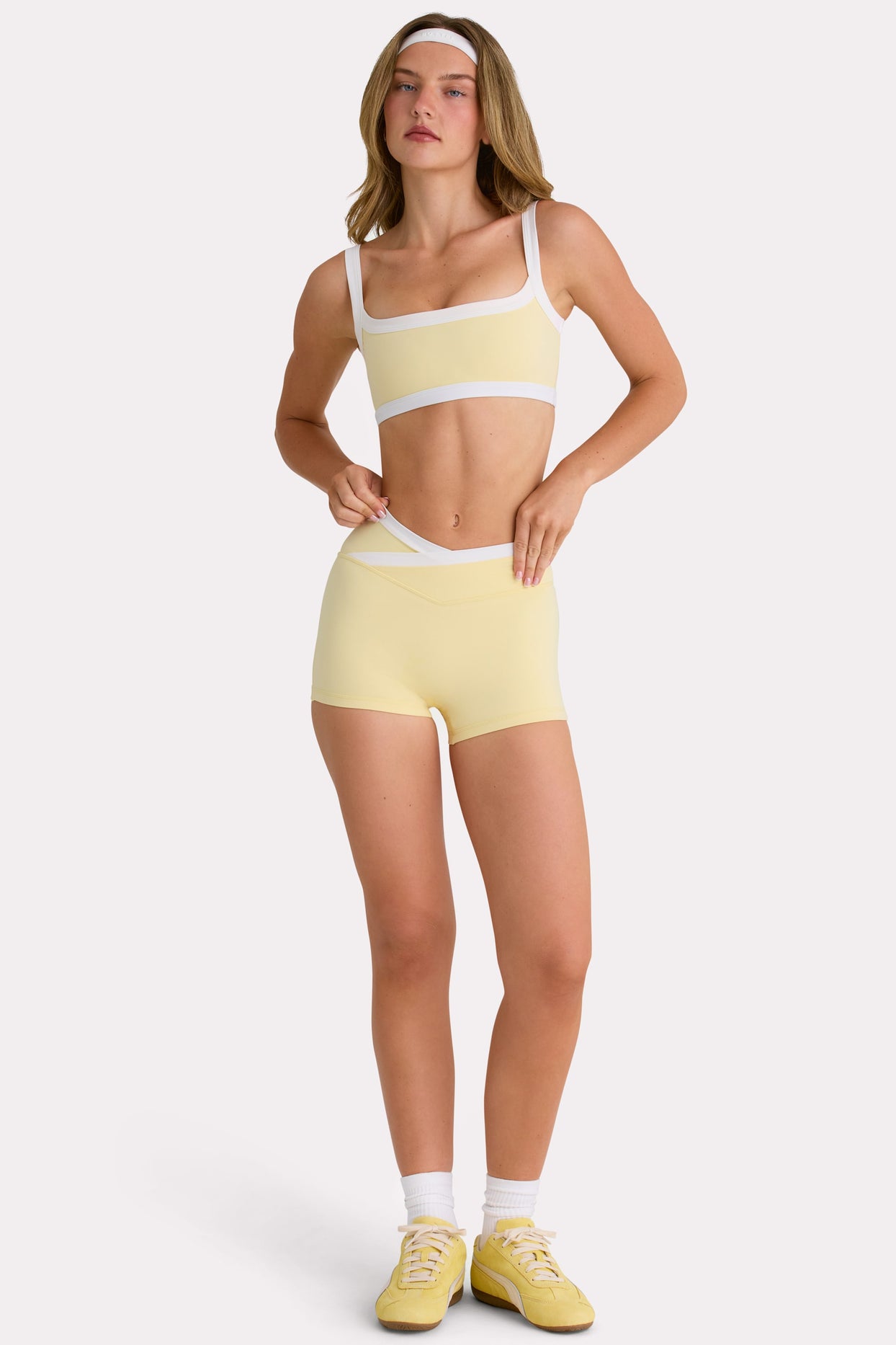 Soft Active Shorts  in Lemon - 5
