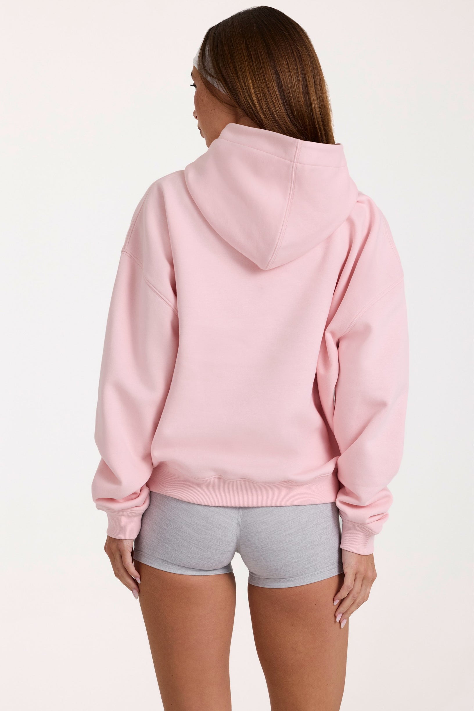 Oversized Applique Hoodie in Blush - 2