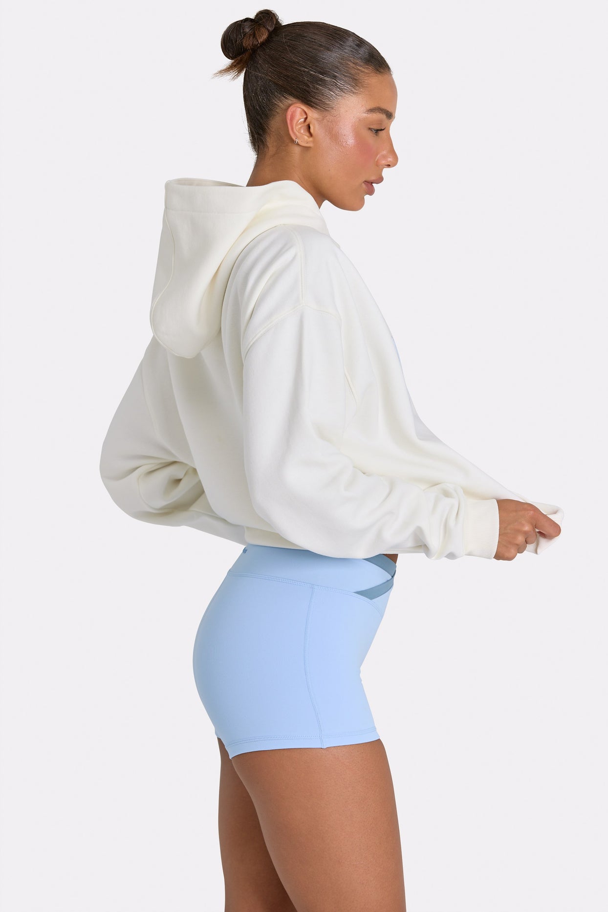 Oversized Applique Hoodie in Coconut - 4