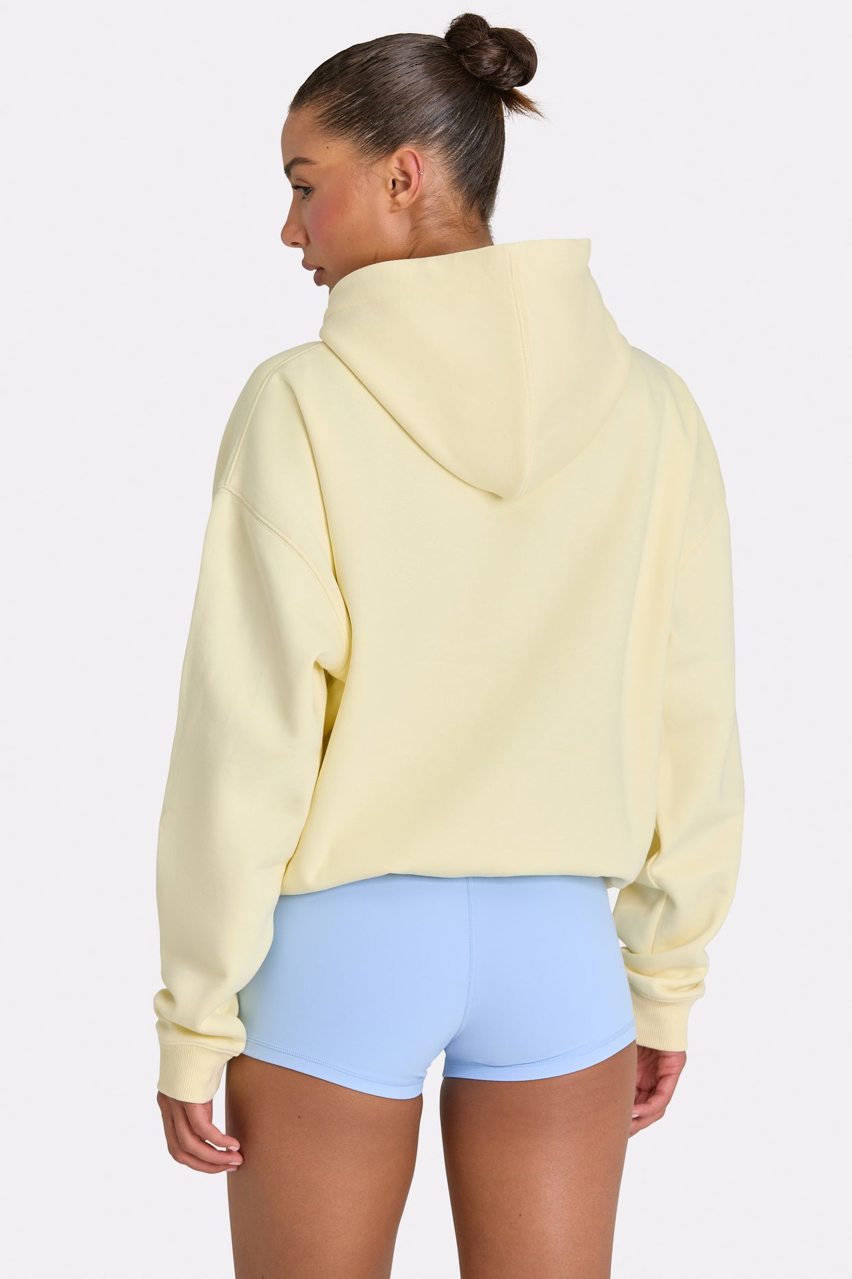 Oversized Applique Hoodie in Lemon - 3
